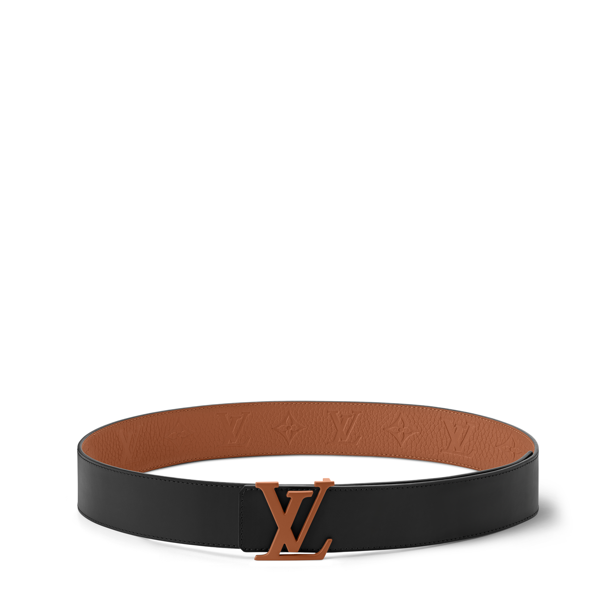 LV Initiales Taurillon Monogram 40mm Reversible Belt  in Men