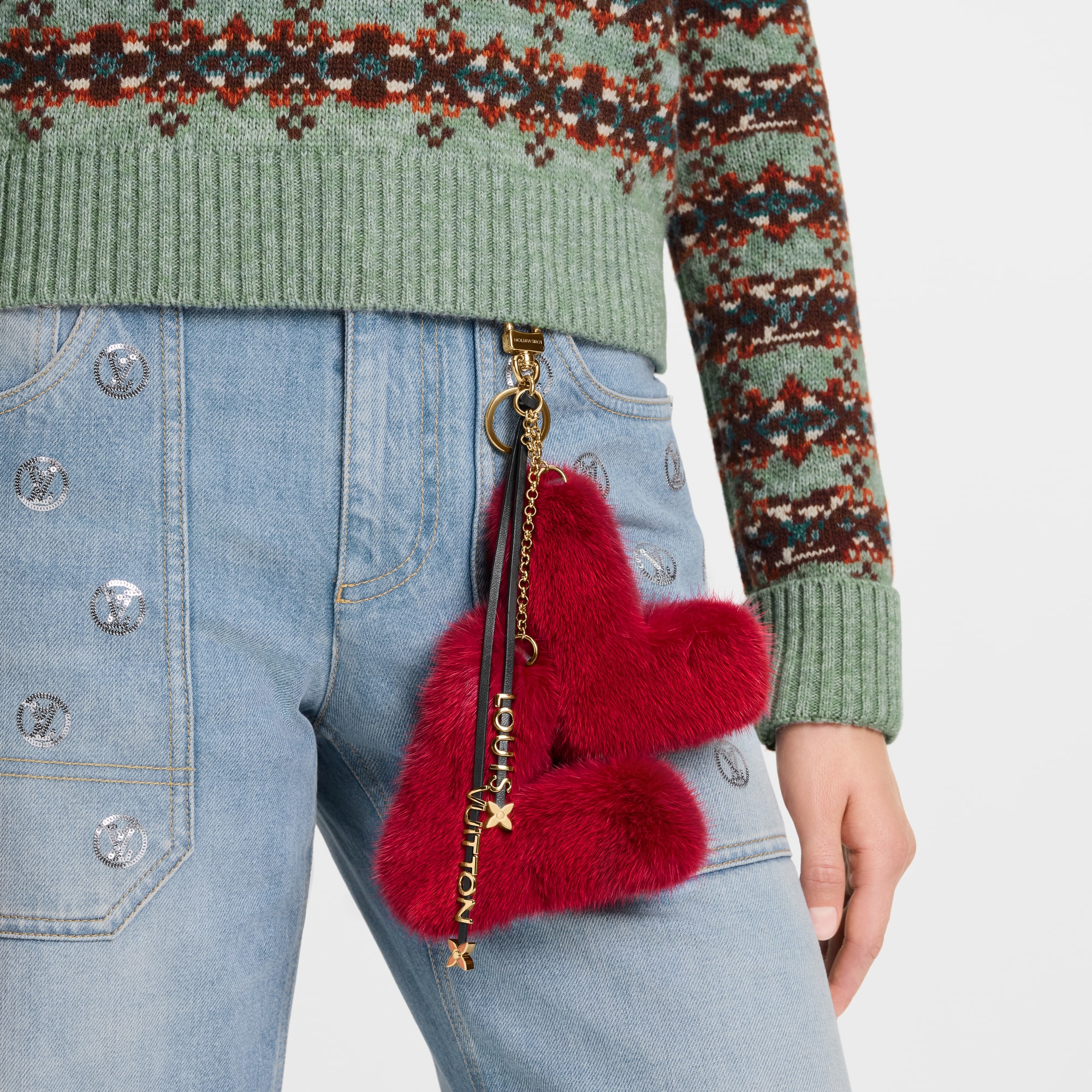 LV Initials Key Holder And Bag Charm S00 in Women