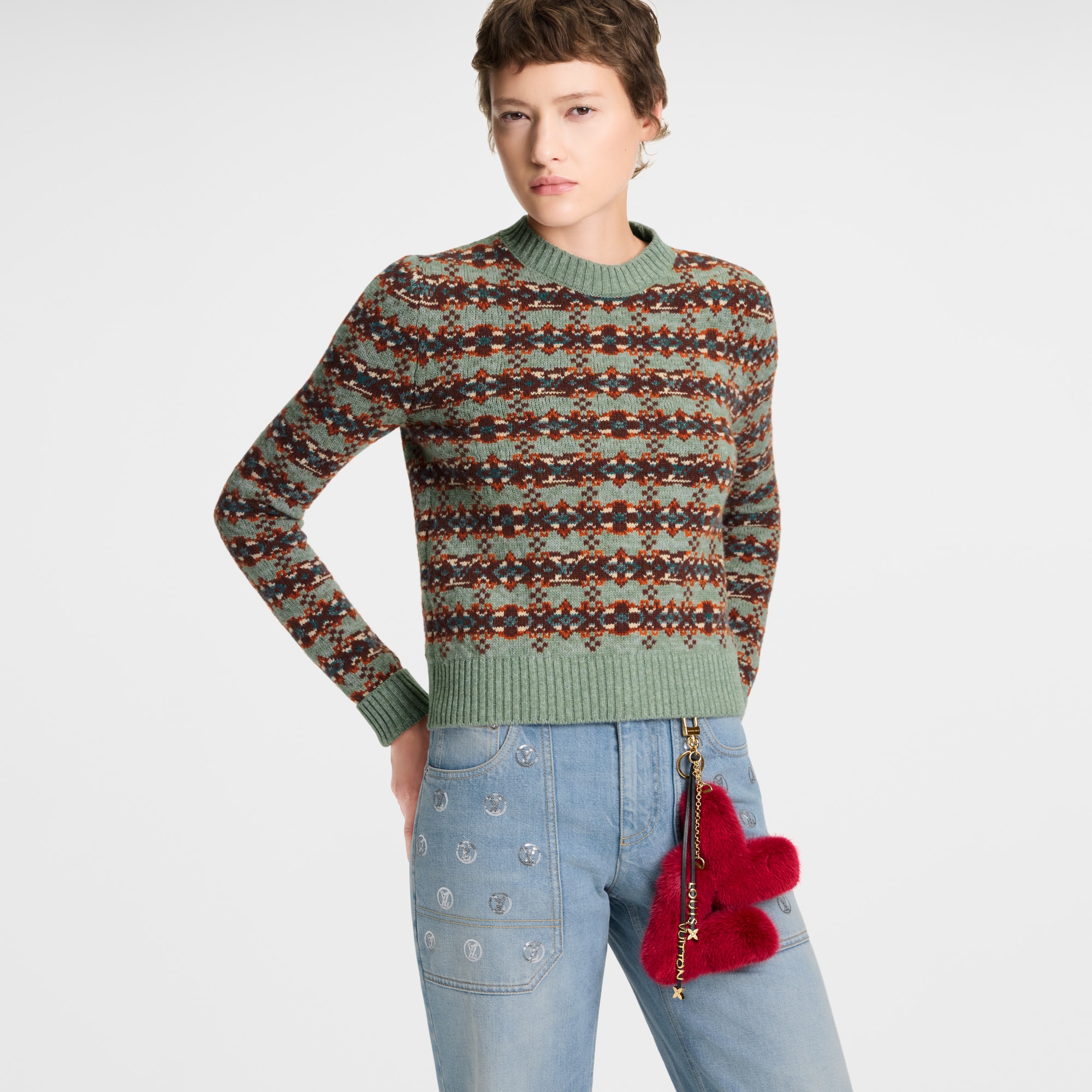 LV Initials Key Holder And Bag Charm S00 in Women