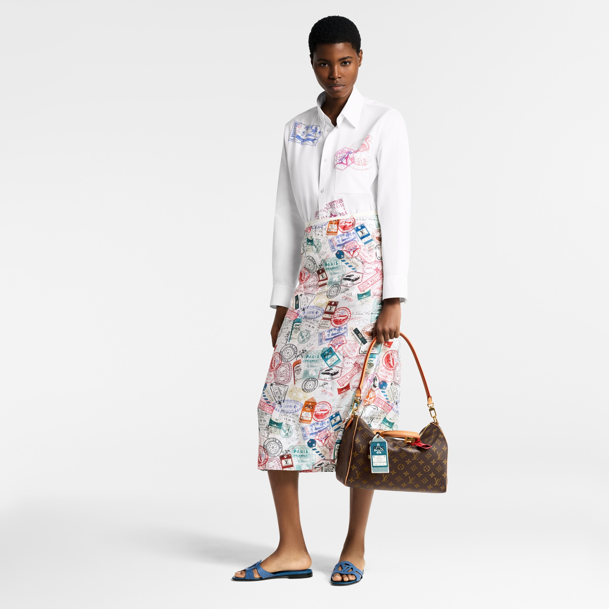 LV Isola Flat Mule  in Women