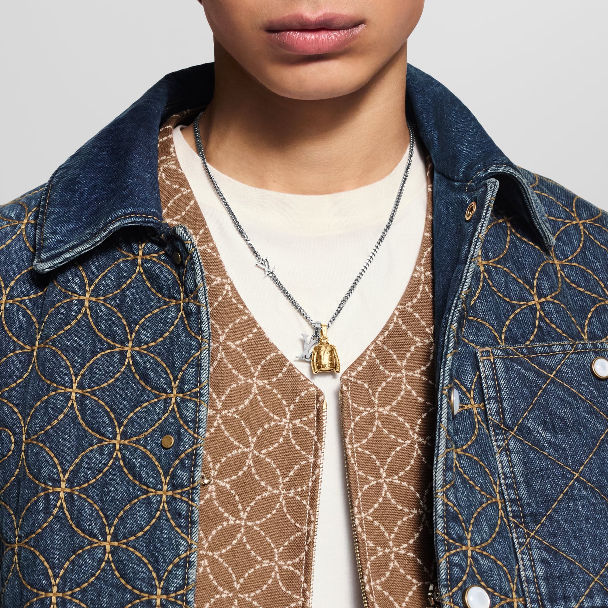 LV Jacket Charm S00 in Men