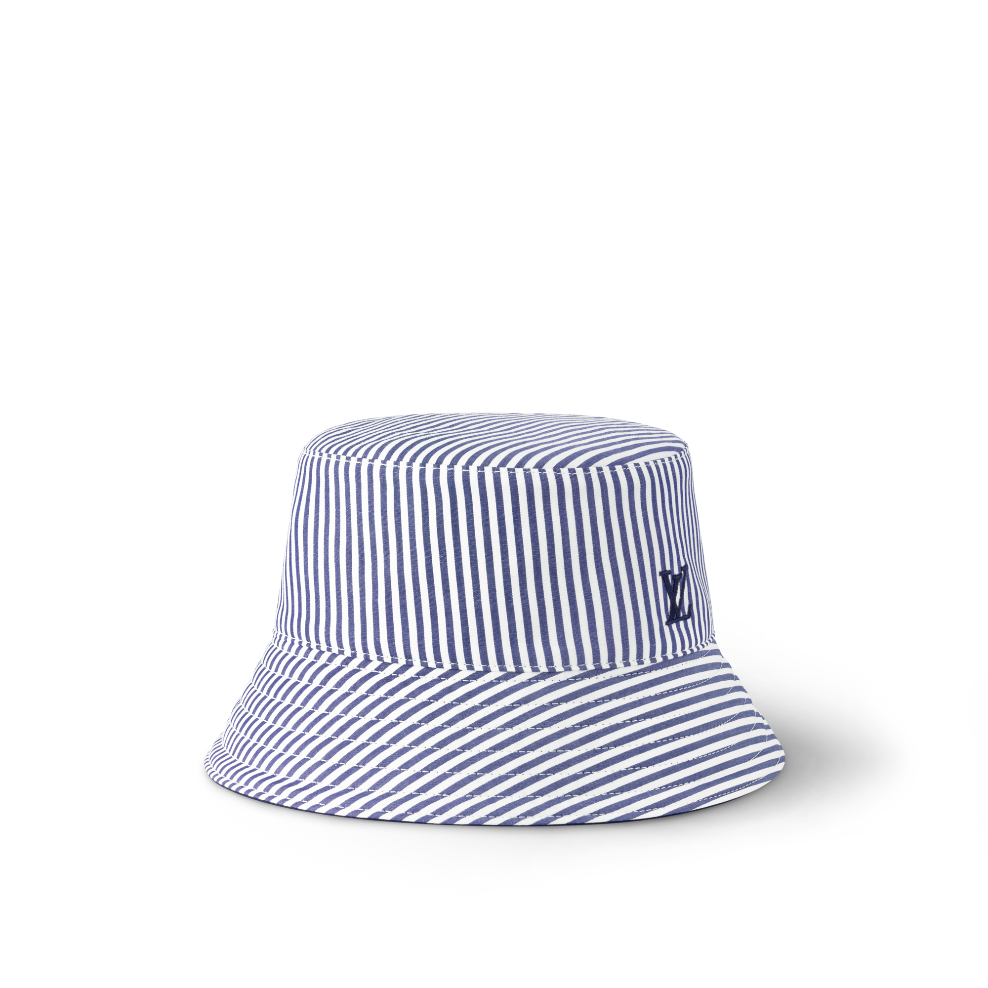 LV League Striped Bucket Hat S00 in Women