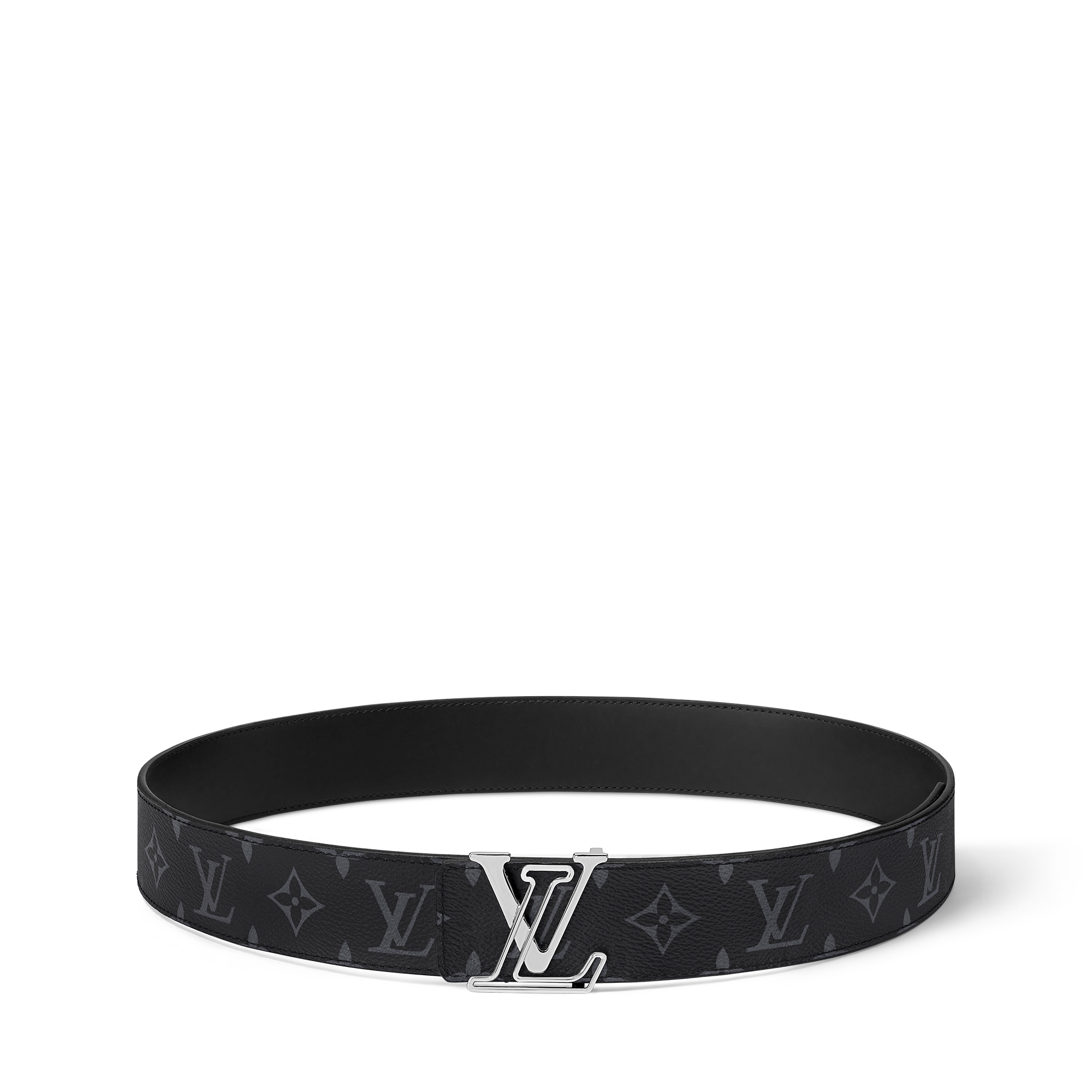 LV Line 40mm Reversible Belt Monogram Eclipse Canvas in Men