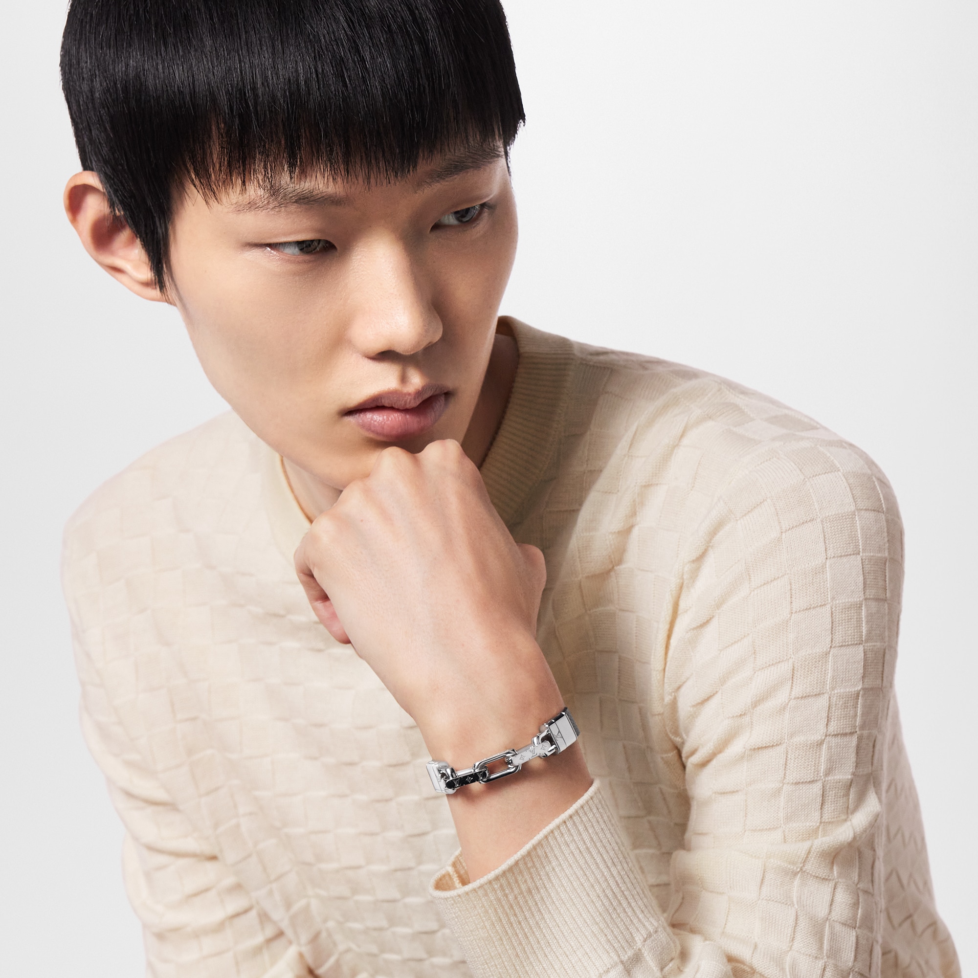 LV Links Bracelet Monogram Canvas in Men