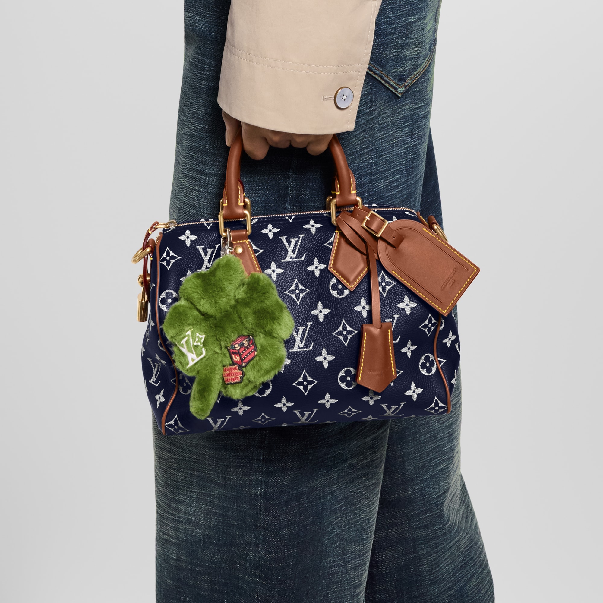 LV Lucky Trefoil Bag Charm S00 in Men