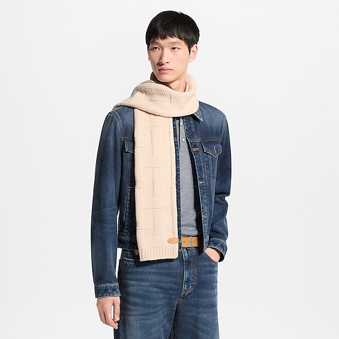 LV Malletier Knitted Scarf S00 in Men's Accessories Scarves collections by Louis Vuitton (Product zoom)
