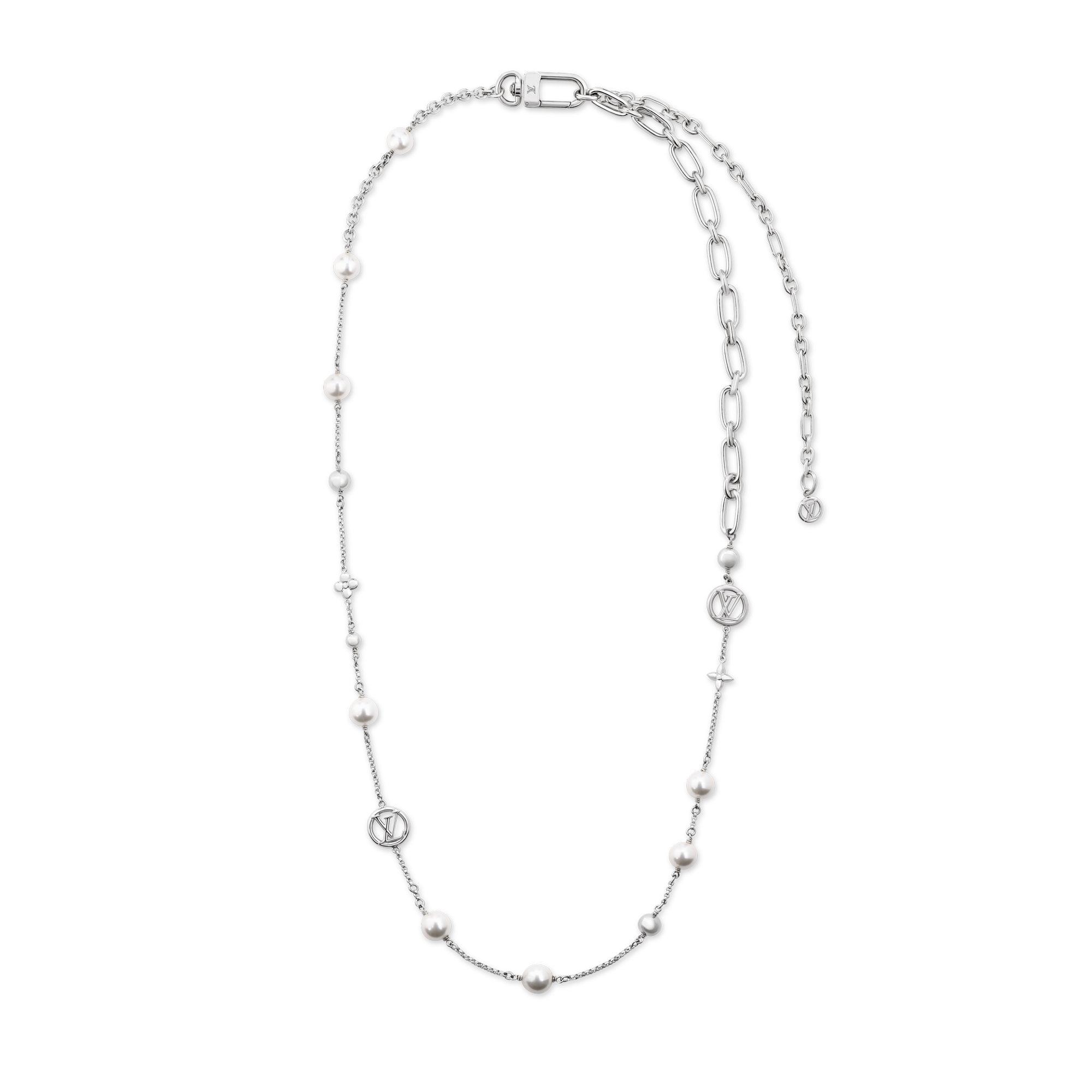 LV Mix Chains Necklace S00 in Women