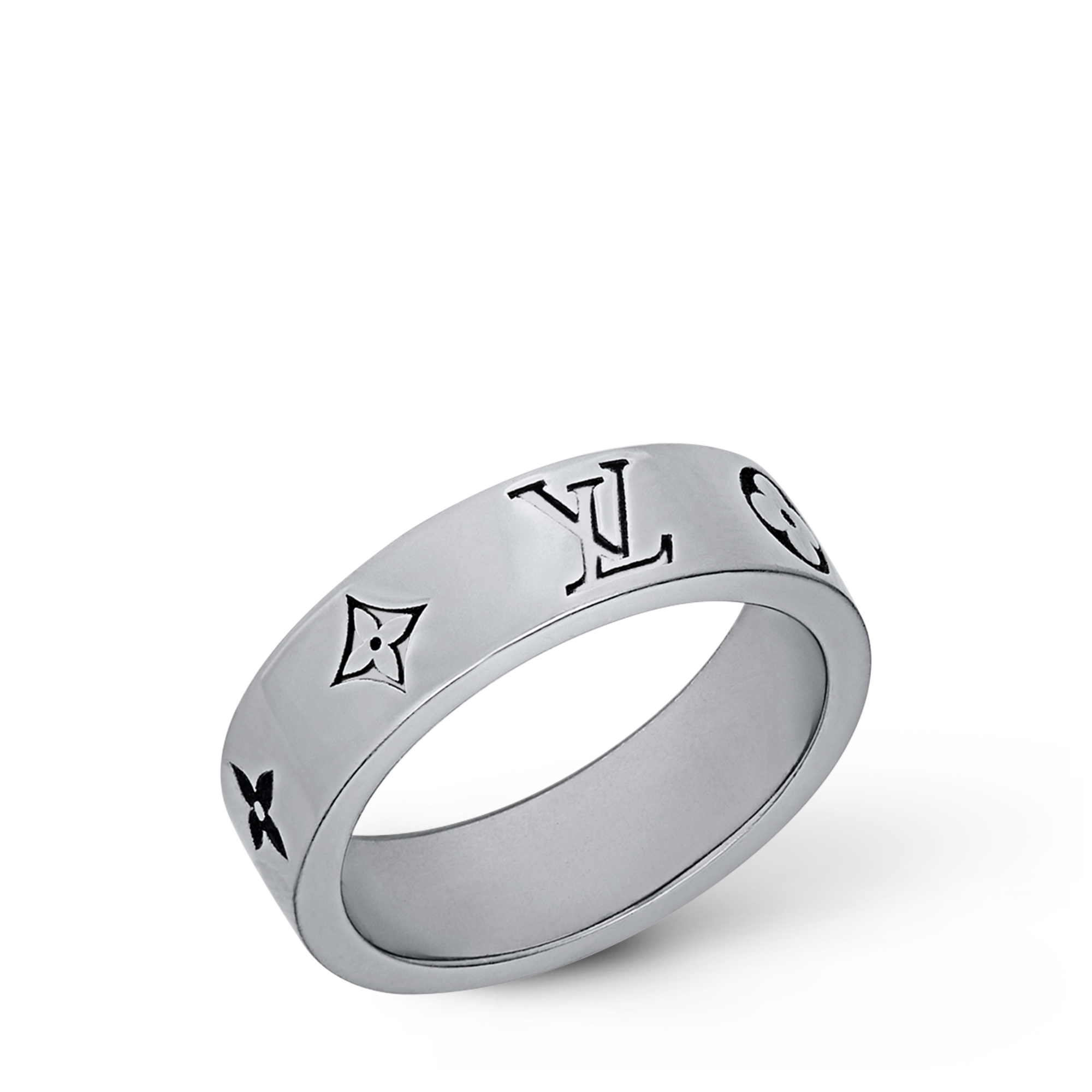LV Mosaic Thin Ring S00 in Men
