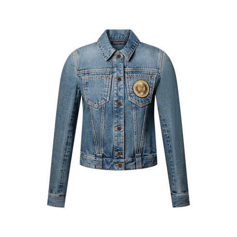 LV Patch Denim Jacket in Women's Ready-to-Wear Coats and Jackets collections by Louis Vuitton (Product zoom)