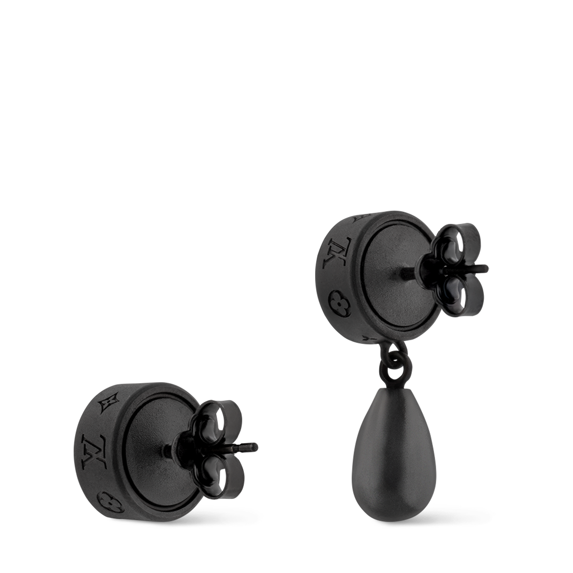 LV Pearls Set of Earrings S00 in Men