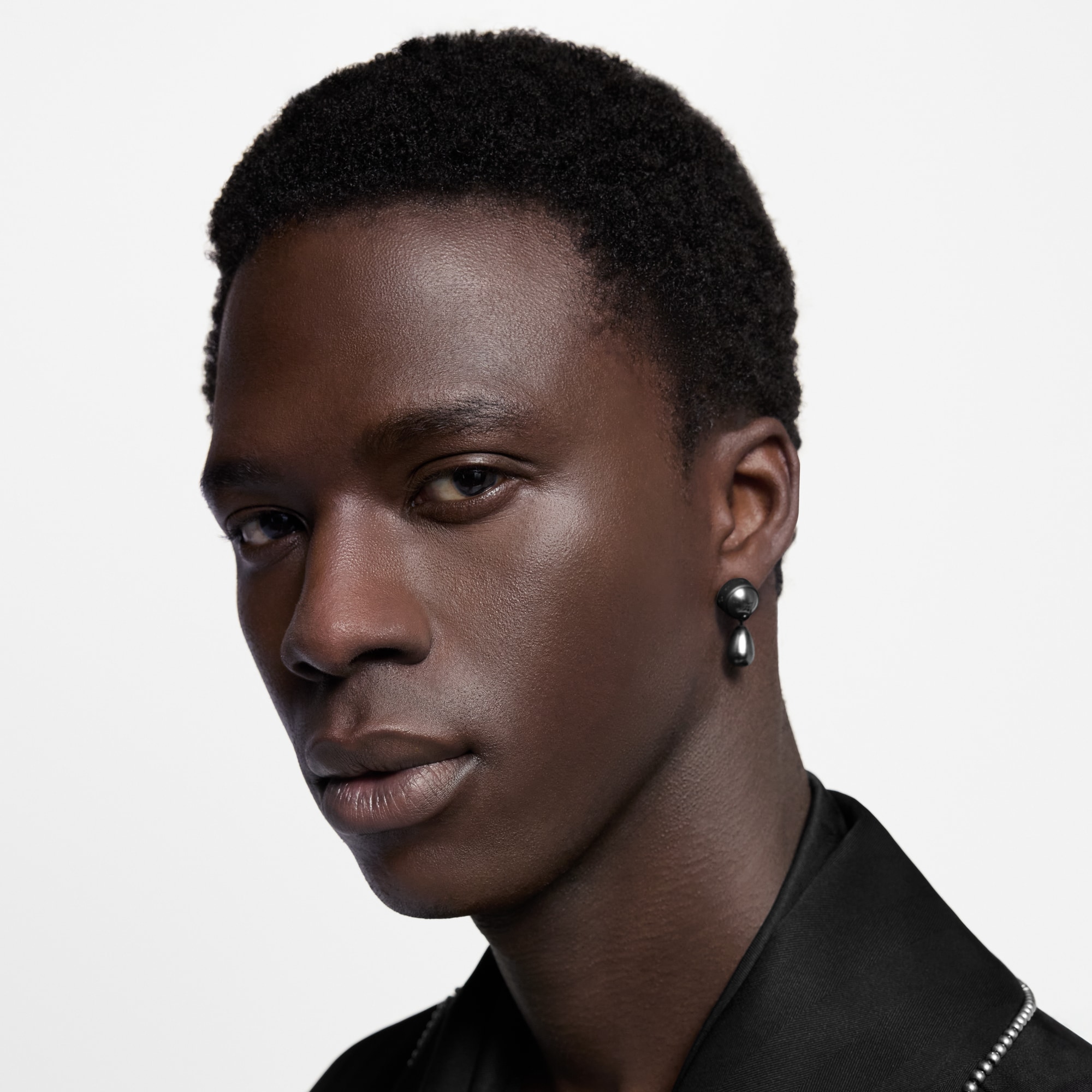 LV Pearls Set of Earrings S00 in Men