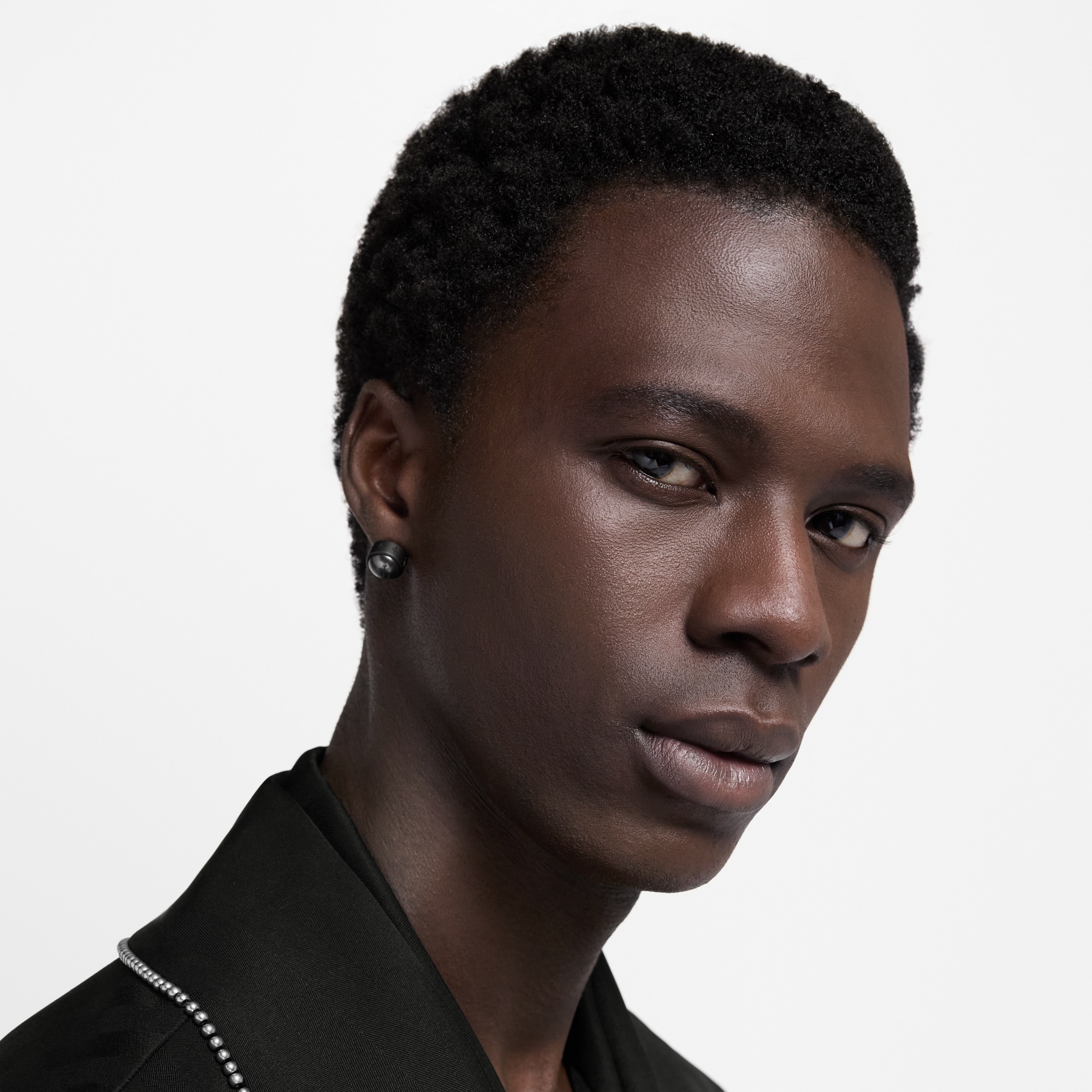 LV Pearls Set of Earrings S00 in Men