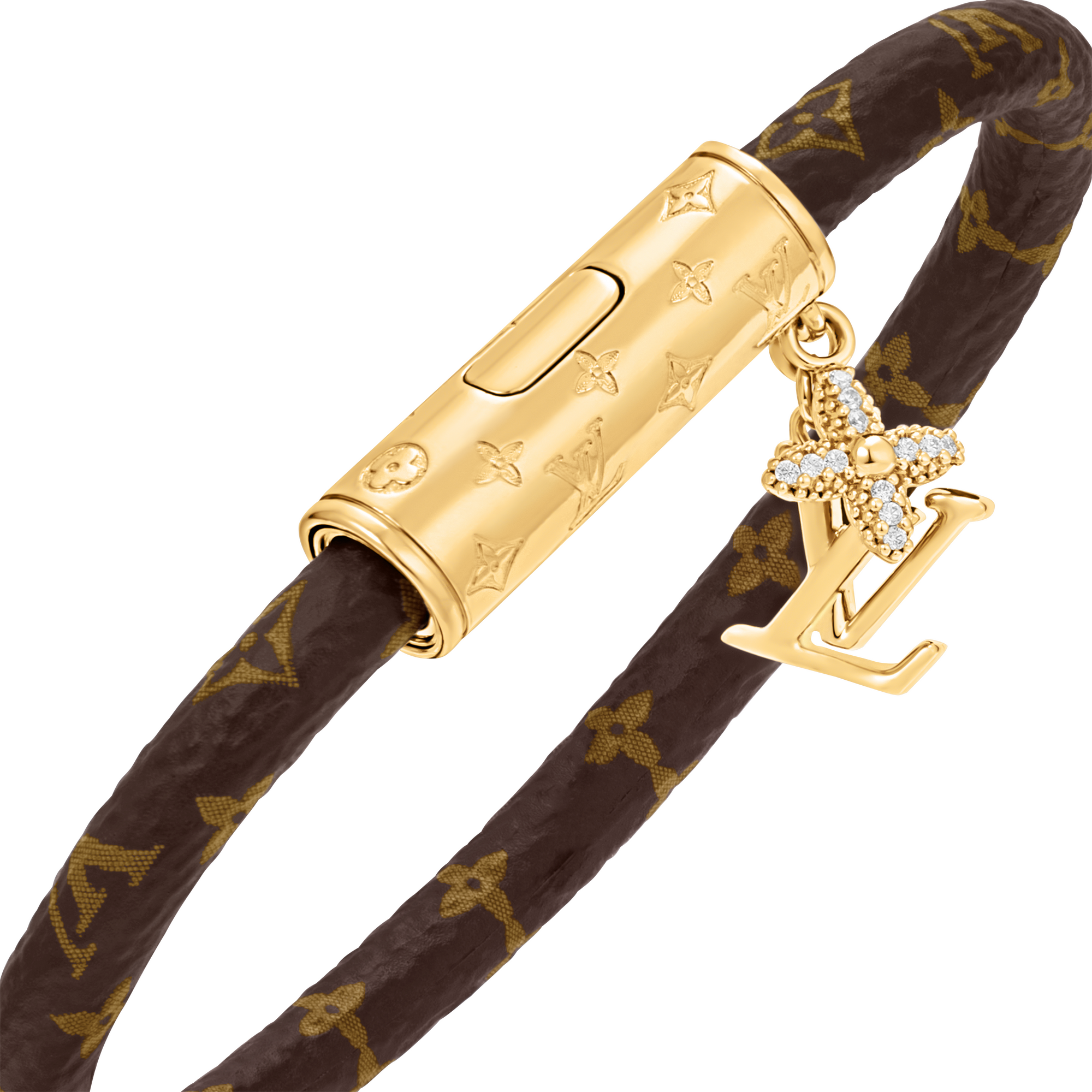 LV Push Bracelet Monogram Canvas in Women