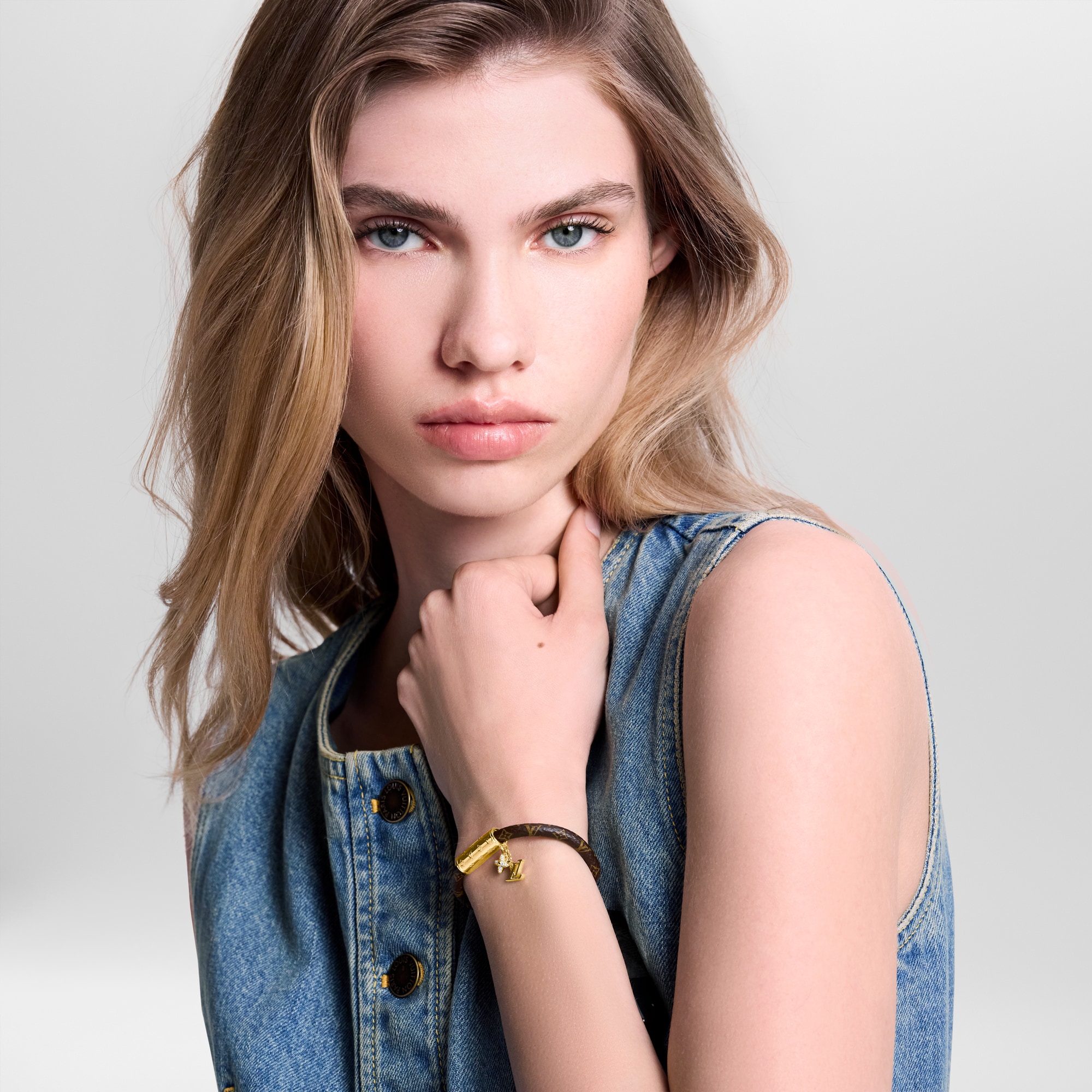 LV Push Bracelet Monogram Canvas in Women