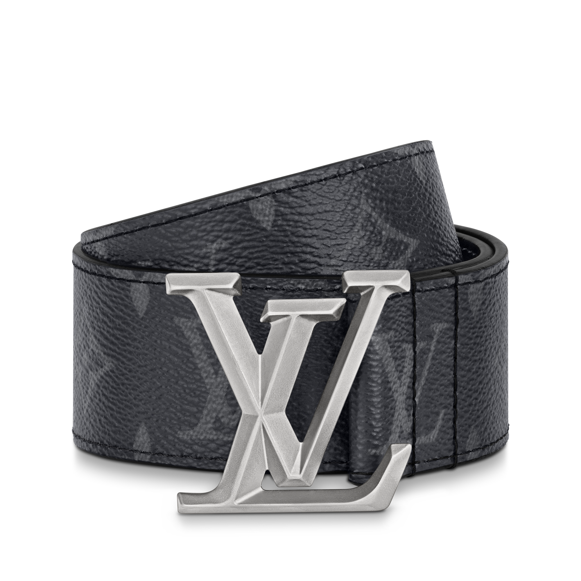 Louis Vuitton Sangle LV Pyramide Monogram Eclipse Belt LOUIS VUITTON LV Pyramide Belt 40mm 90/36 Monogram Leather  main image 3