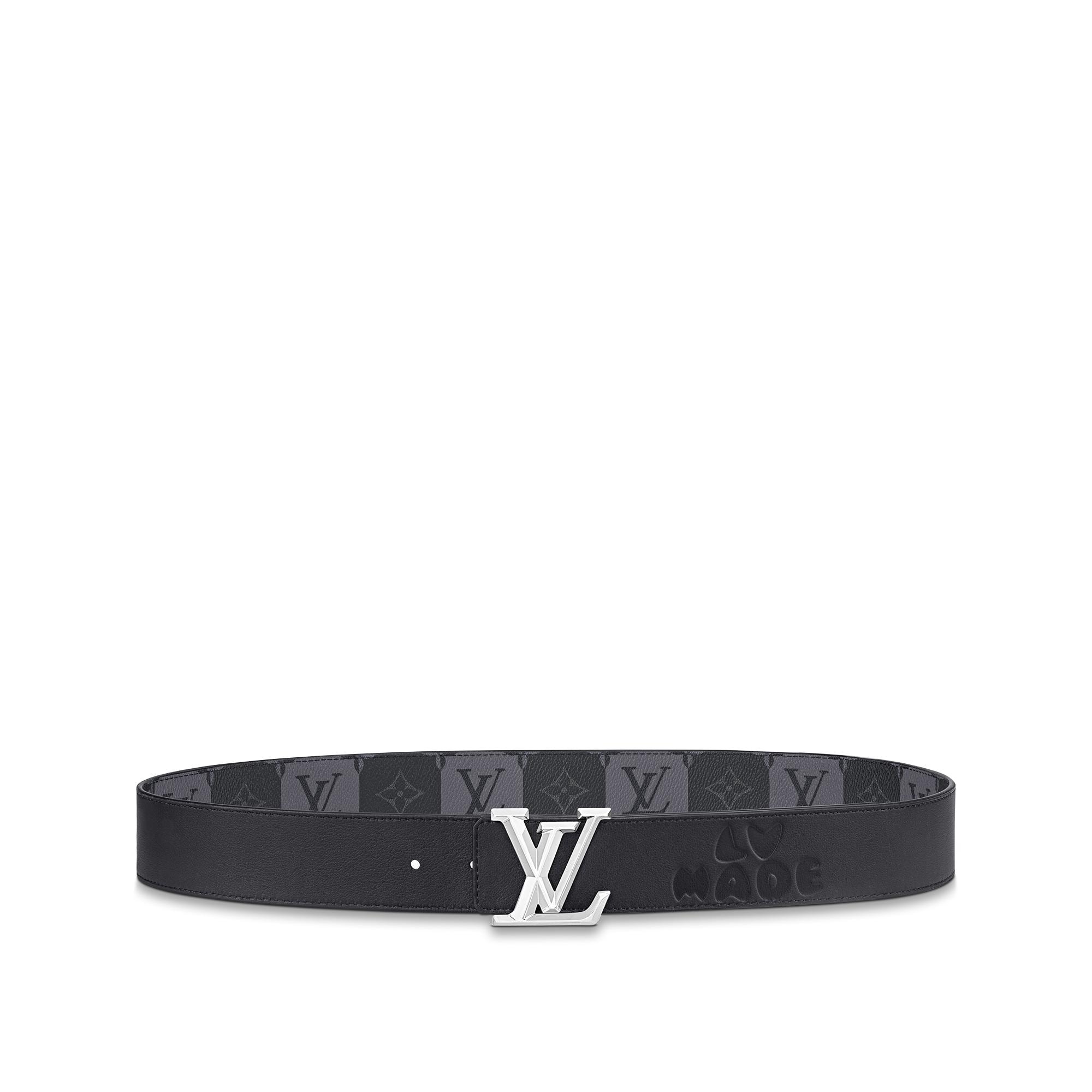 mens louis vuitton belt white