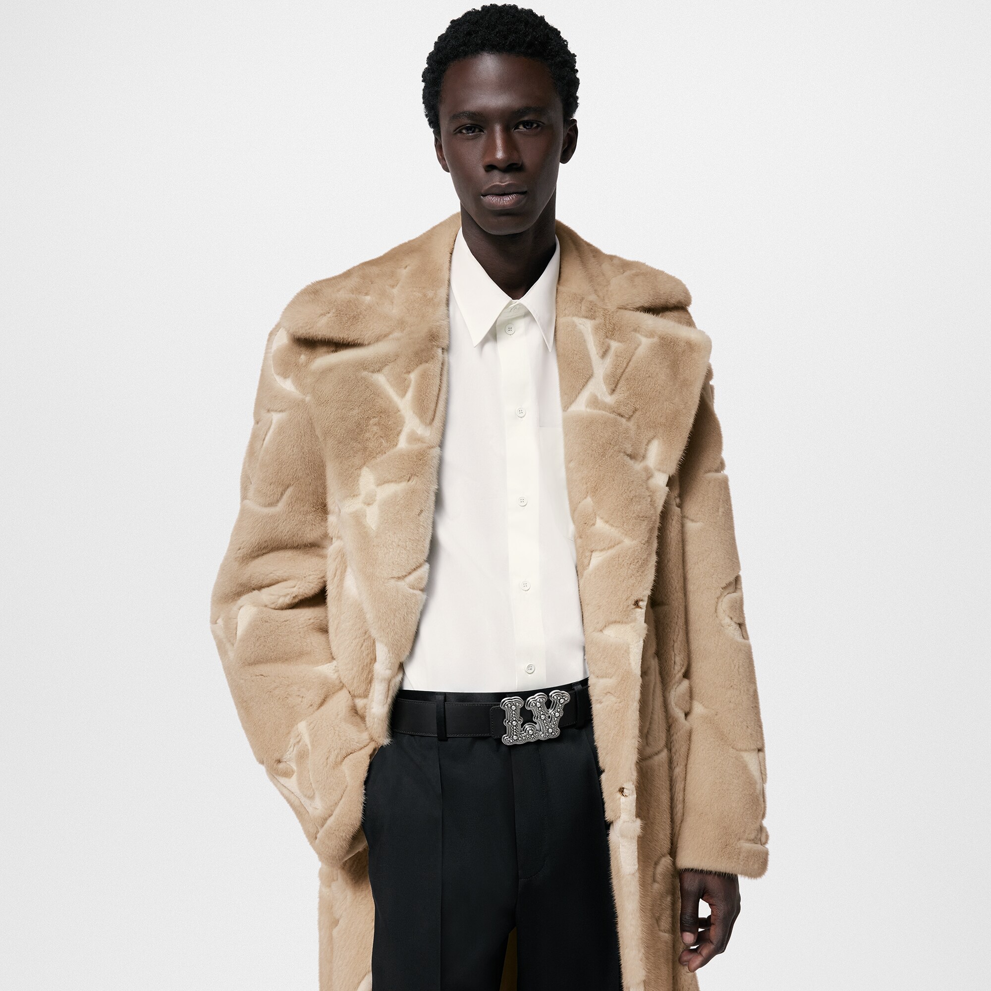 LV Ranch Studs 40mm Reversible Belt  in Men