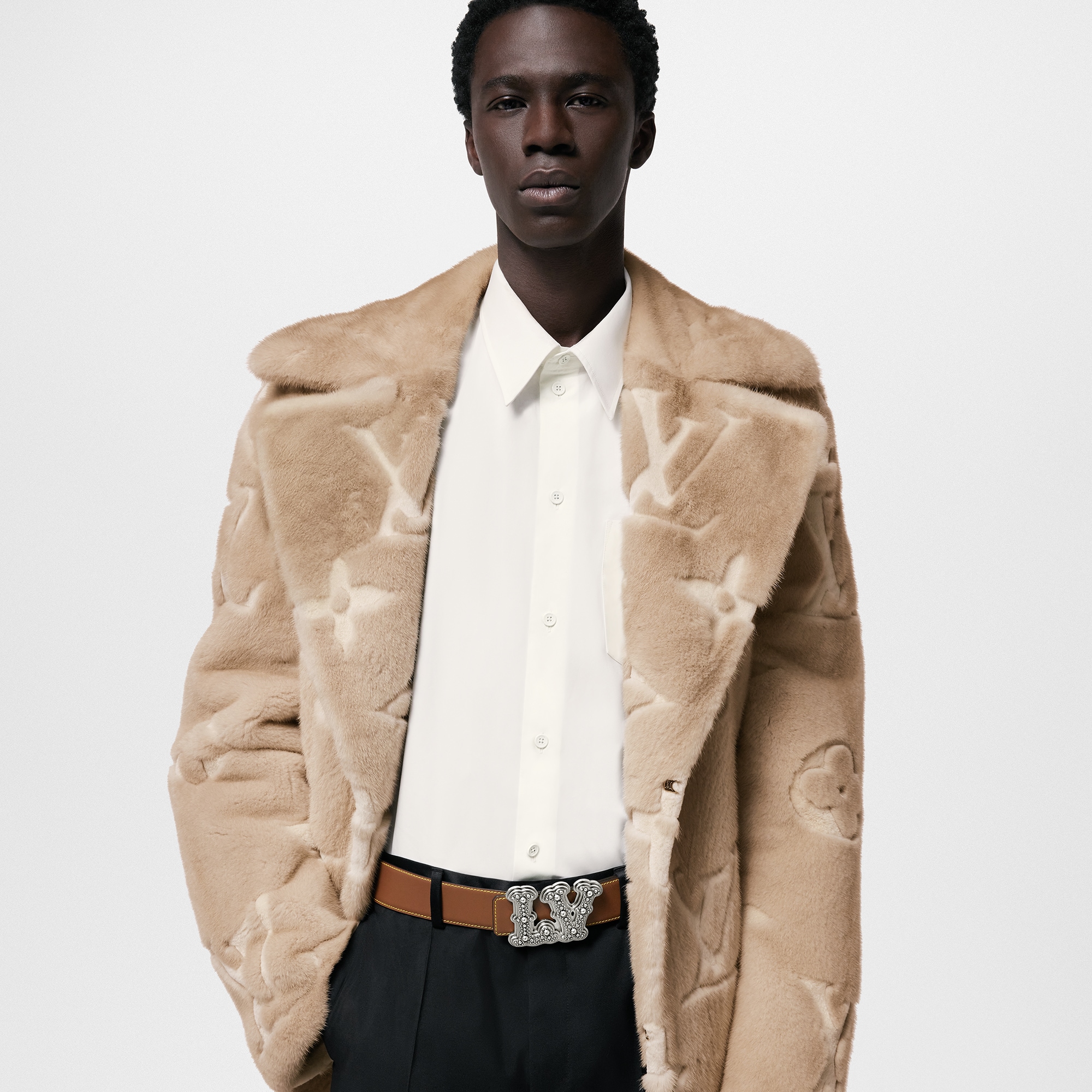 LV Ranch Studs 40mm Reversible Belt  in Men