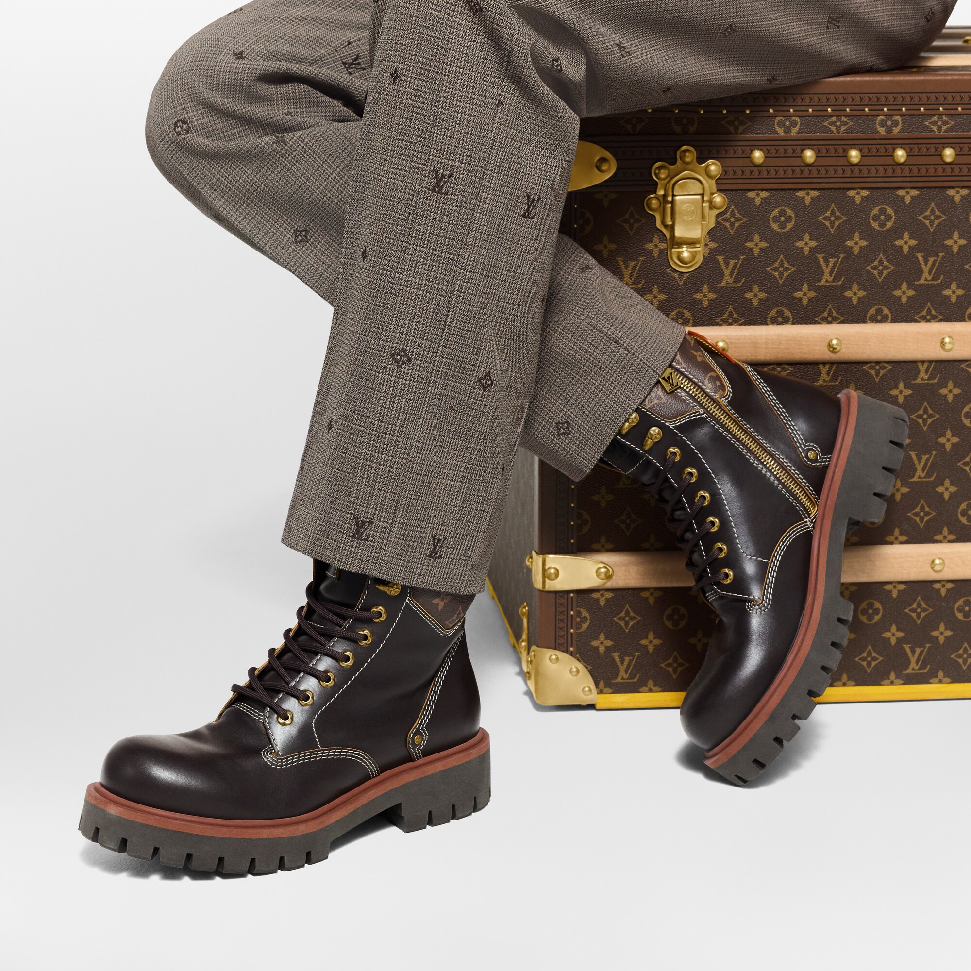 LV Remix Combat Boot  in Men