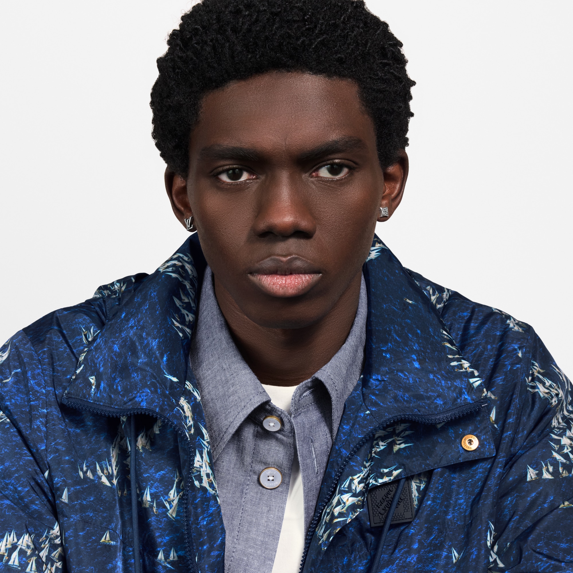 LV Sailor Earrings S00 in Men