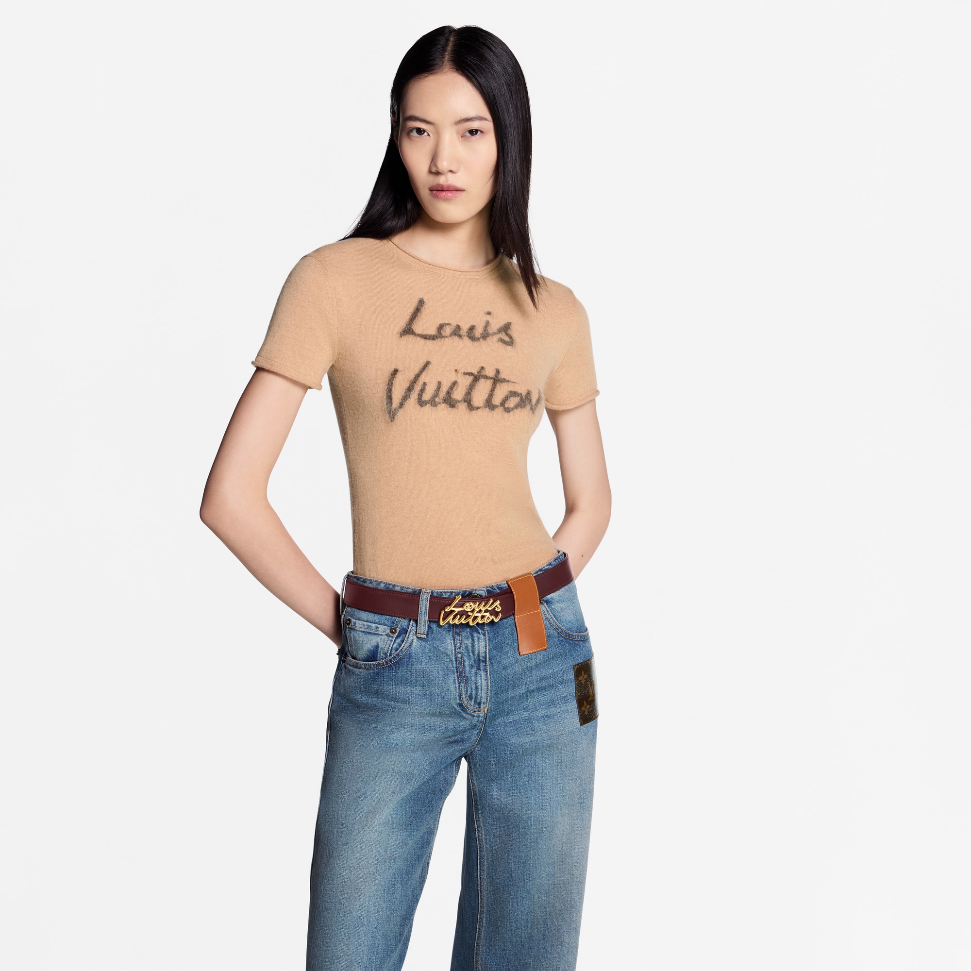 LV Script 30mm Belt  in Women