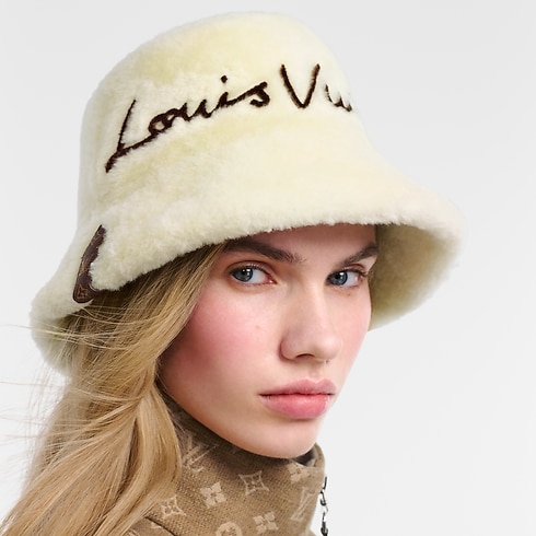 LV Script Cloud Bob S00 in Women's Accessories Hats and Gloves collections by Louis Vuitton (Product zoom)