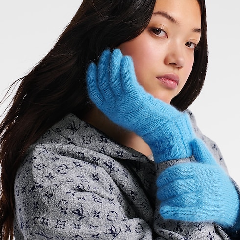 LV Script Gloves S00 in Women's Accessories Hats and Gloves collections by Louis Vuitton (Product zoom)