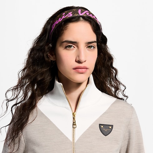 LV Script Headband S00 in Women's Accessories Hair Accessories collections by Louis Vuitton (Product zoom)