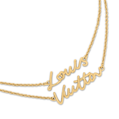 LV Script Necklace S00 in Women's Fashion Jewelry Necklaces and Pendants collections by Louis Vuitton (Product zoom)