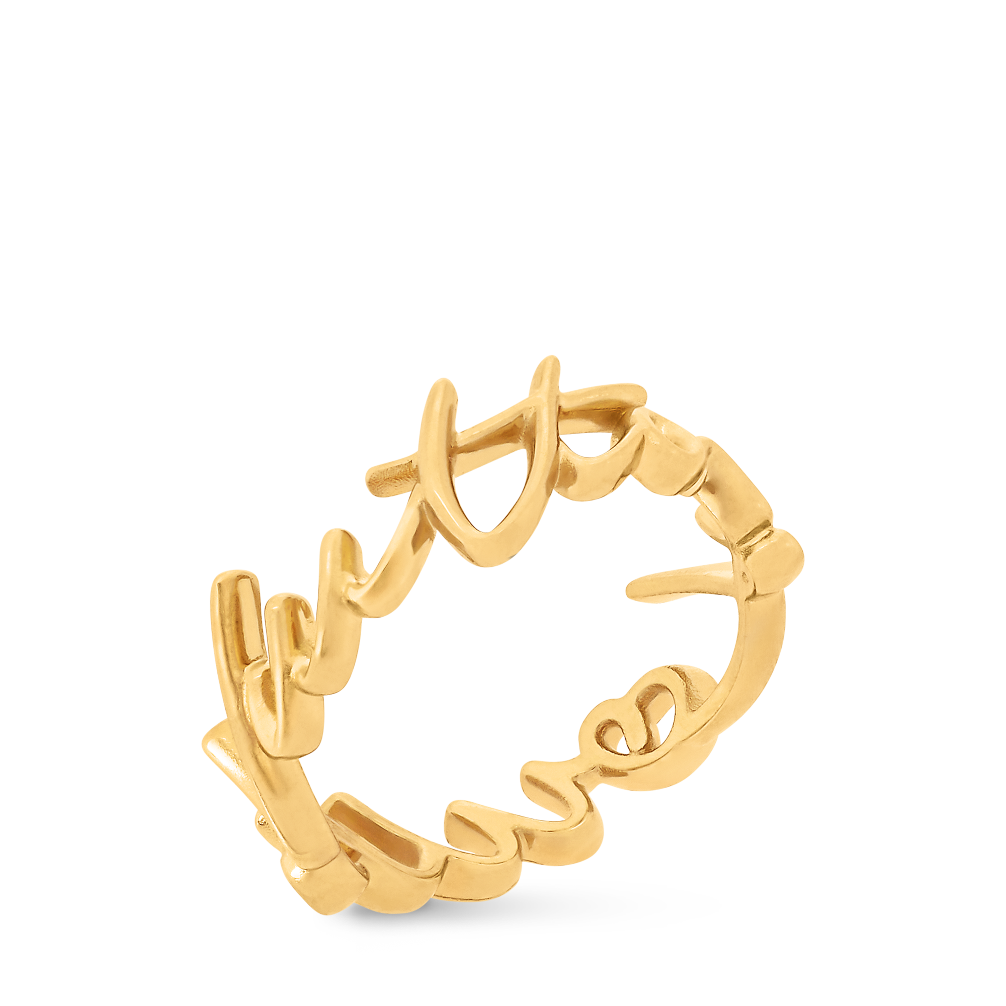 LV Script Ring S00 in Women