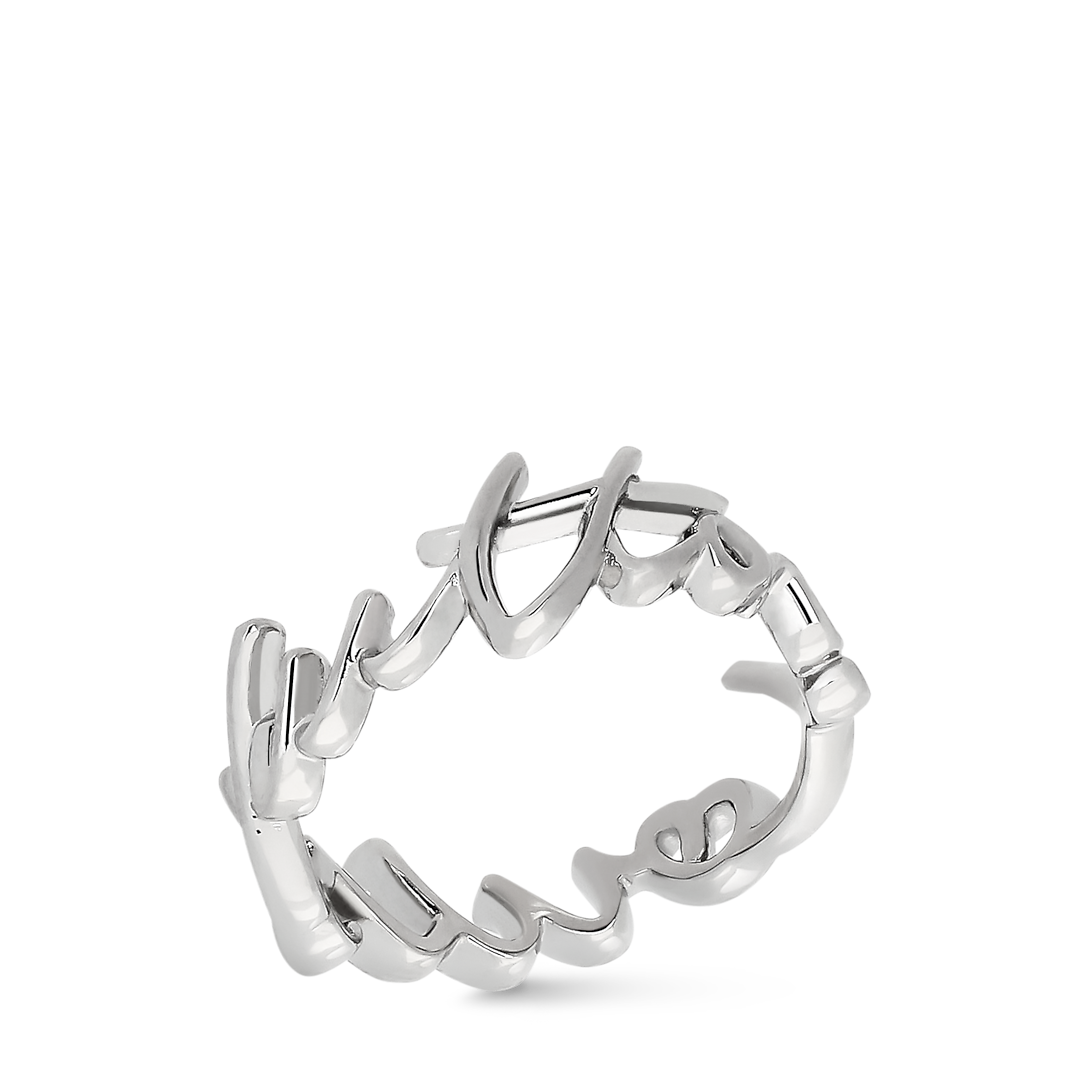 LV Script Ring S00 - Fashion Jewelry | LOUIS VUITTON