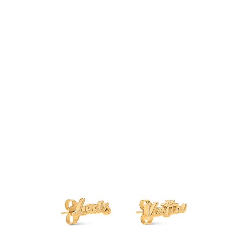 LV Script Stud Earrings S00 in Women's Fashion Jewelry Earrings collections by Louis Vuitton (Product zoom)