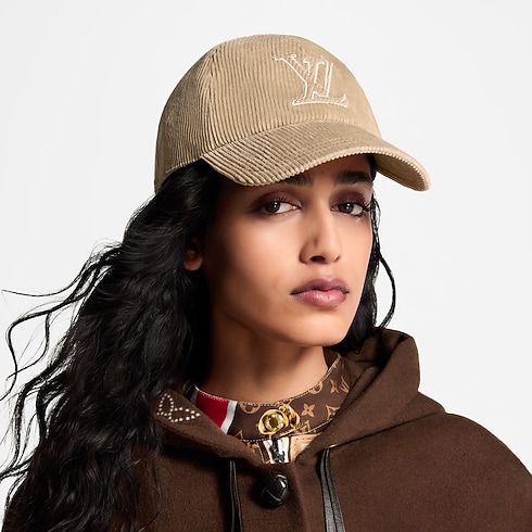 LV Signature Corduroy Cap S00 in Women's Accessories Hats and Gloves collections by Louis Vuitton (Product zoom)