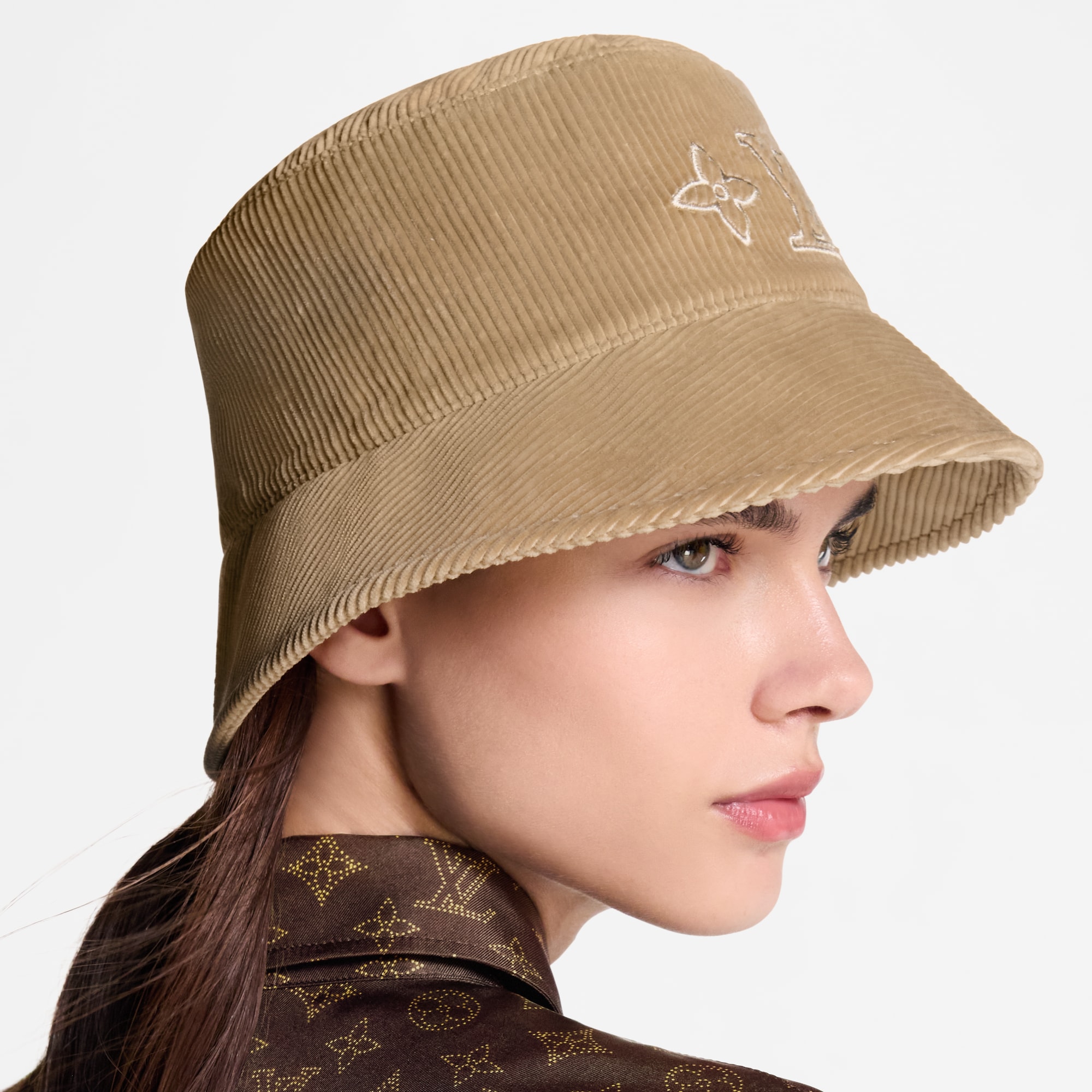 LV Signature Corduroy Hat S00 in Women