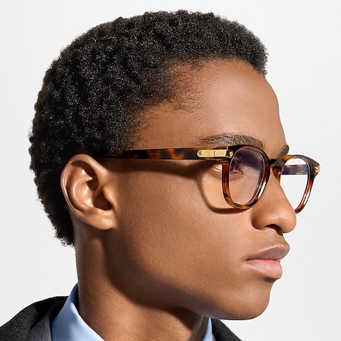 LV Signature Round Square Glasses S00 in Men's Accessories Eyewear collections by Louis Vuitton (Product zoom)