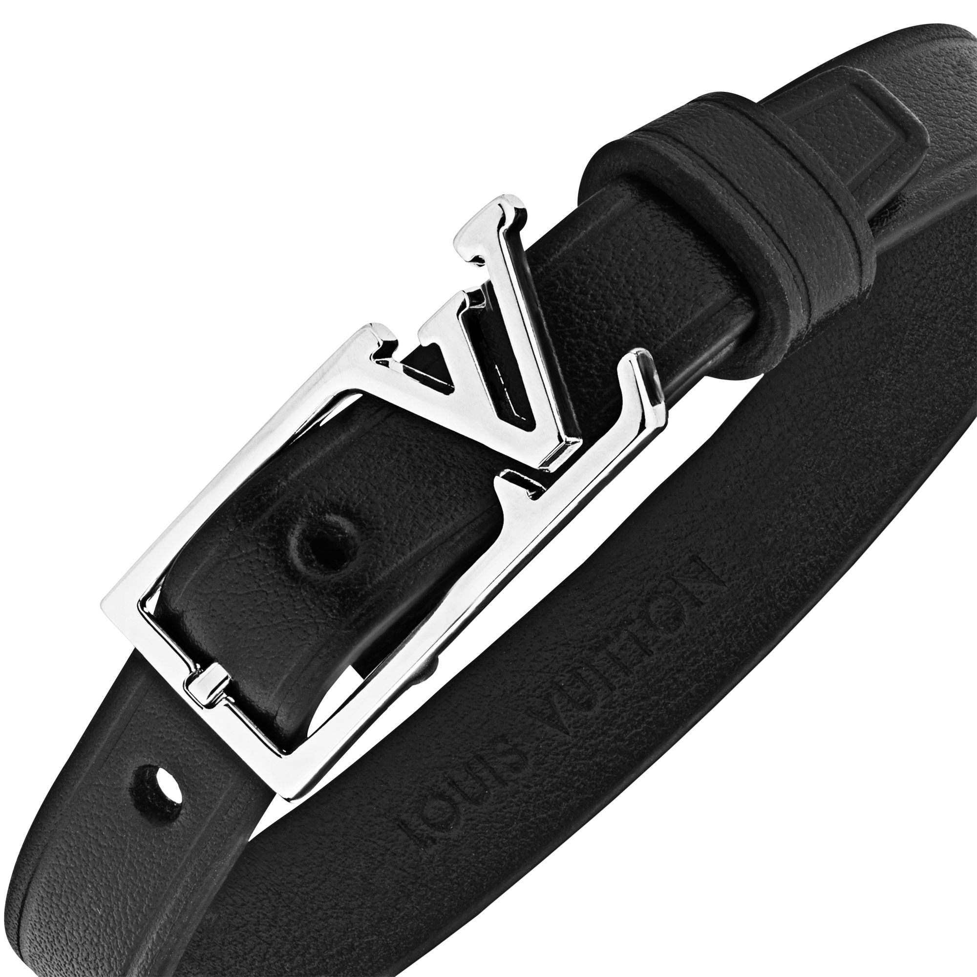 LV Skyline Leather Bracelet  in Men