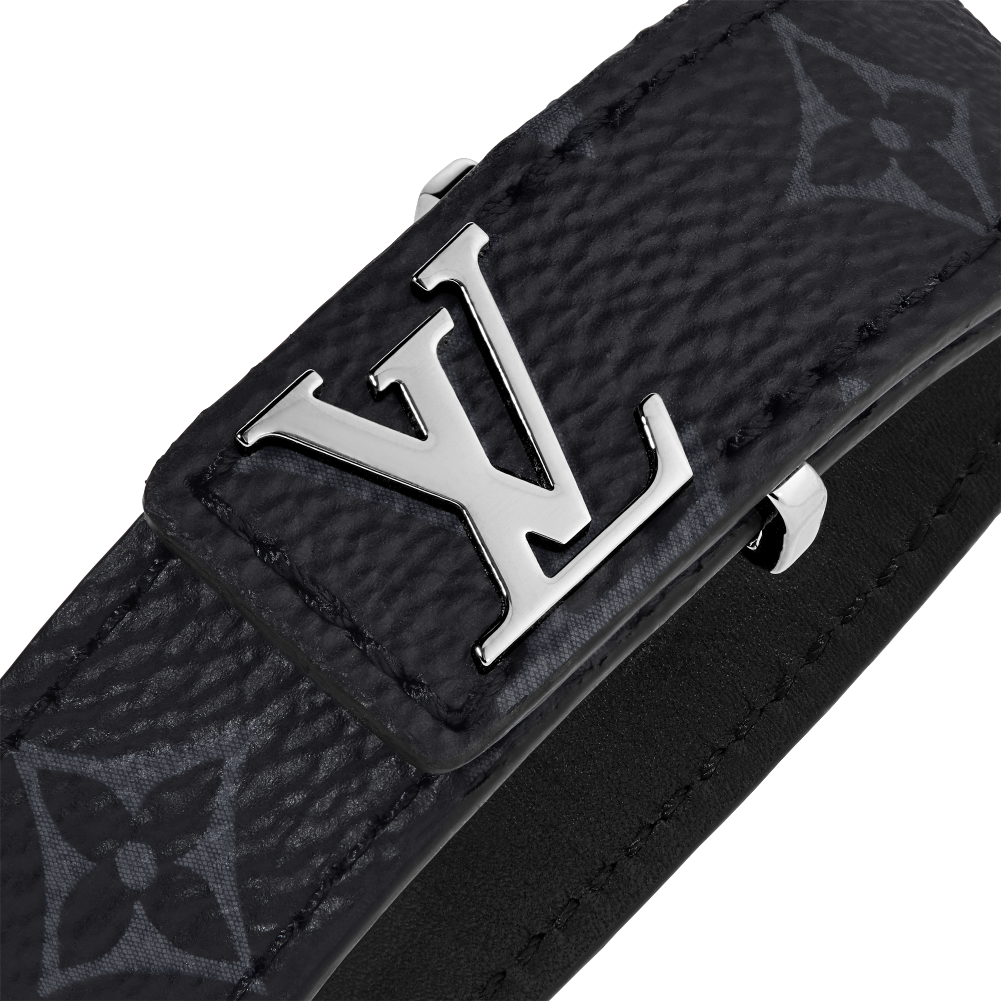 LV Slim Bracelet Monogram Eclipse Canvas in Men