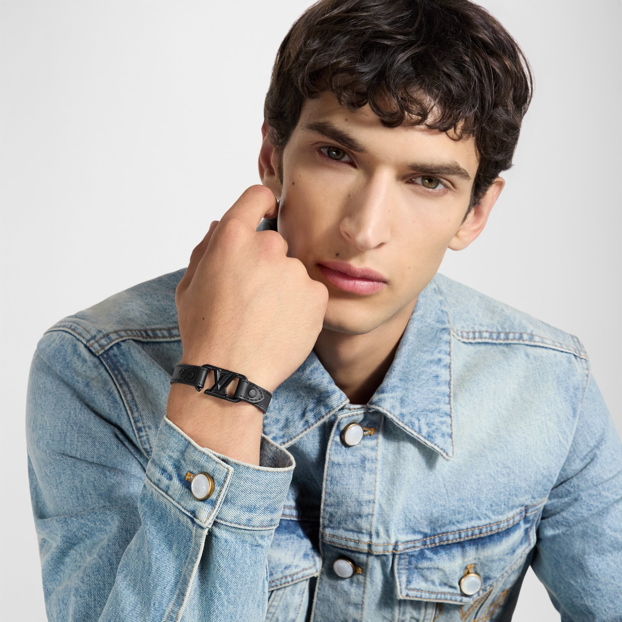 LV Slim Dimension Reversible Bracelet  in Men