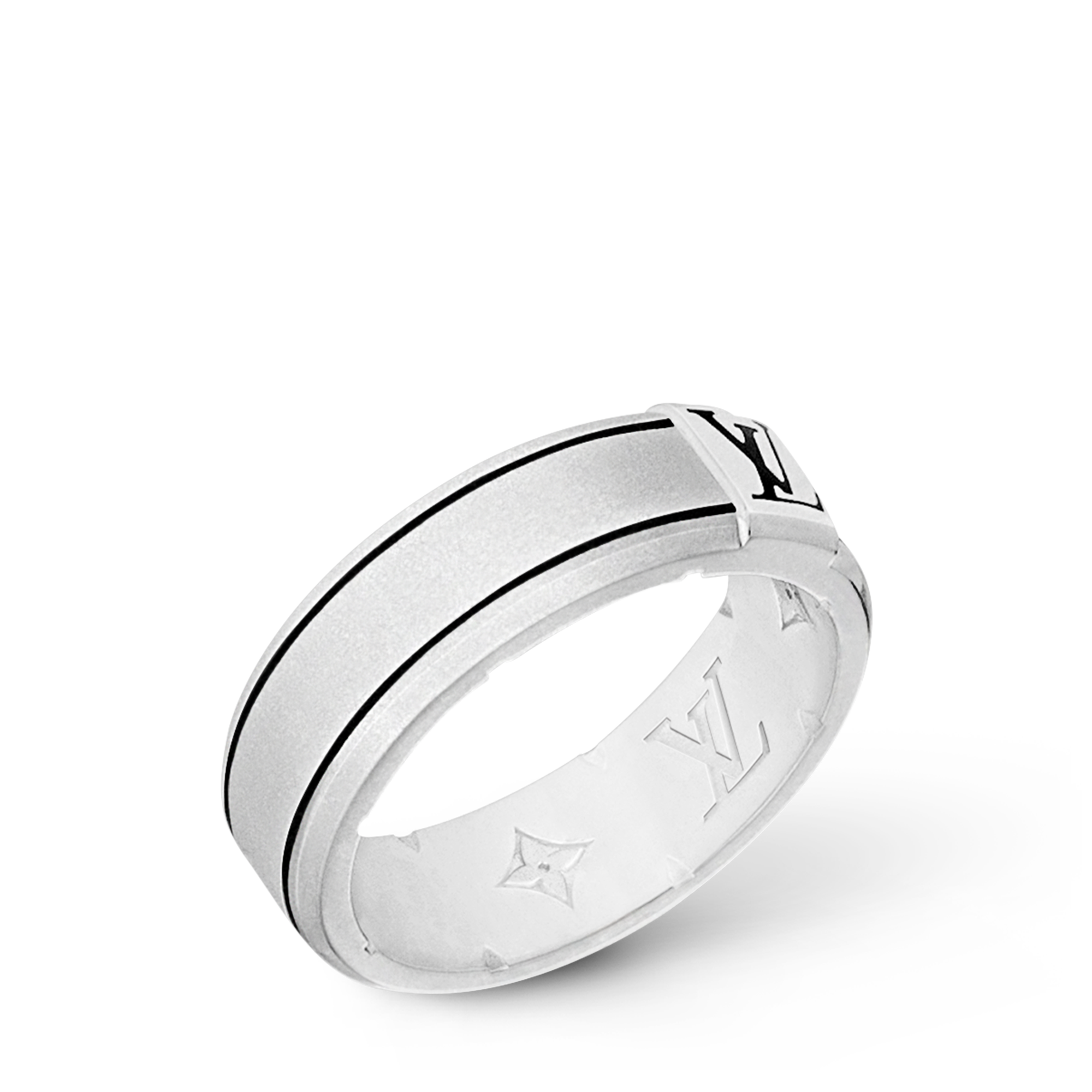 LV Spike Band Ring S00 in Men