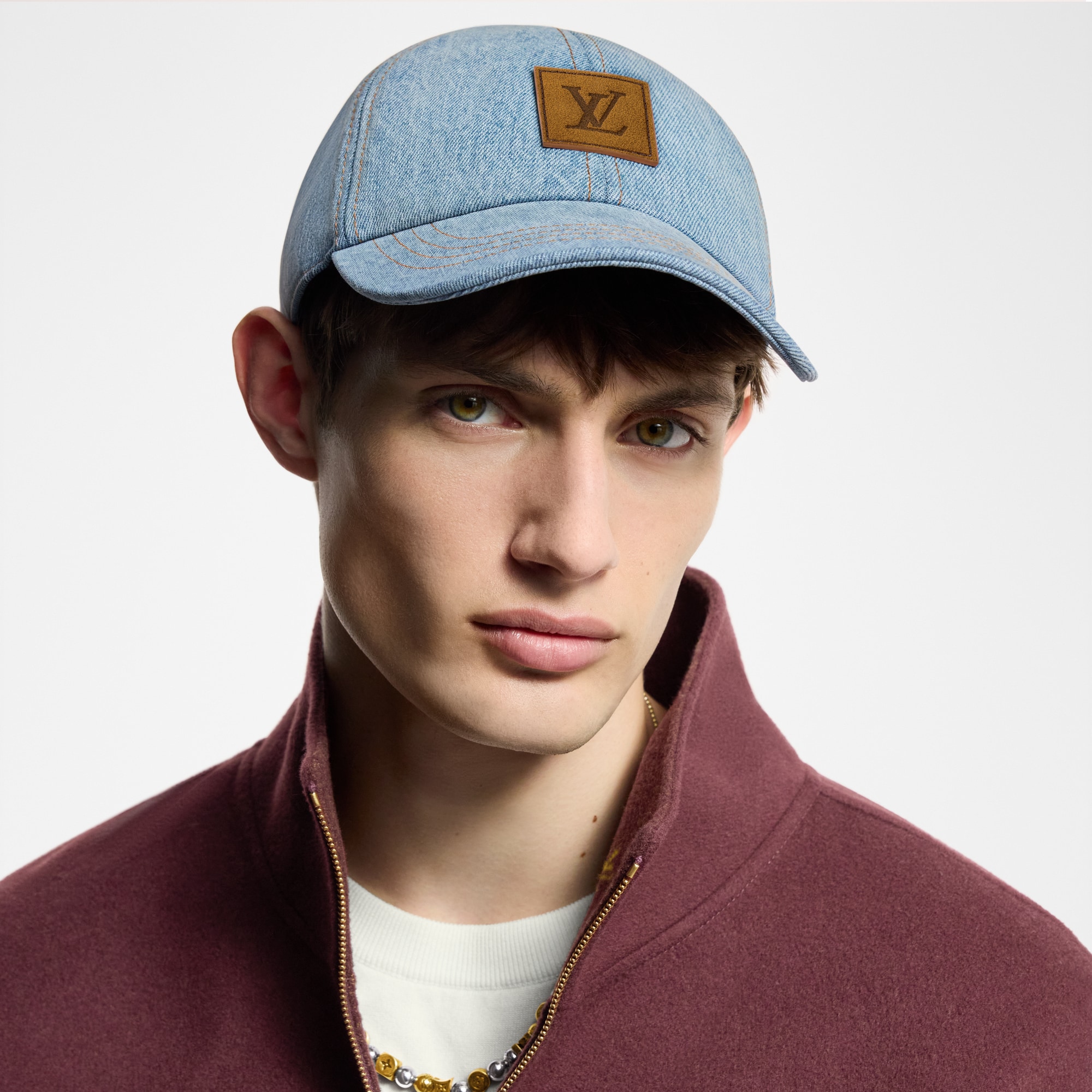 LV Staples Denim Cap S00 in Men