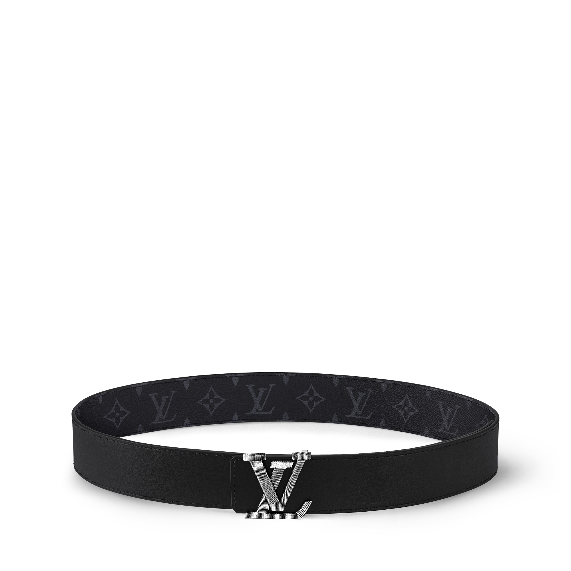LV Stitch 40mm Reversible Belt Monogram Eclipse Canvas in Men