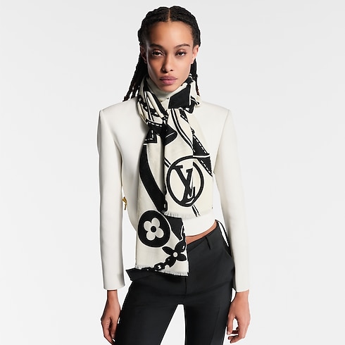 LV Straps Stole S00 in Women's Accessories Shawls and Stoles collections by Louis Vuitton (Product zoom)