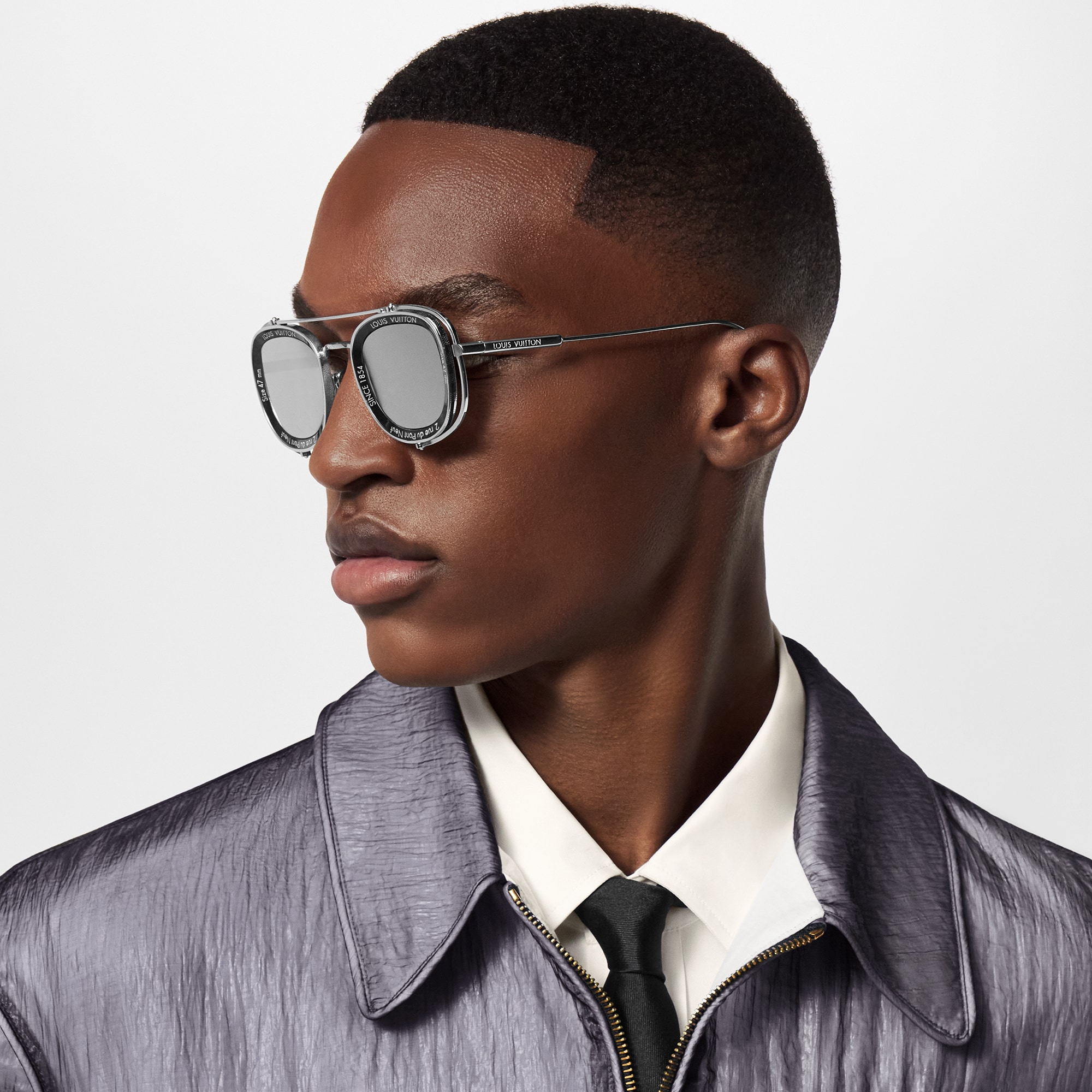 LV Super Vision Metal Pilot Square Sunglasses S00 in Men