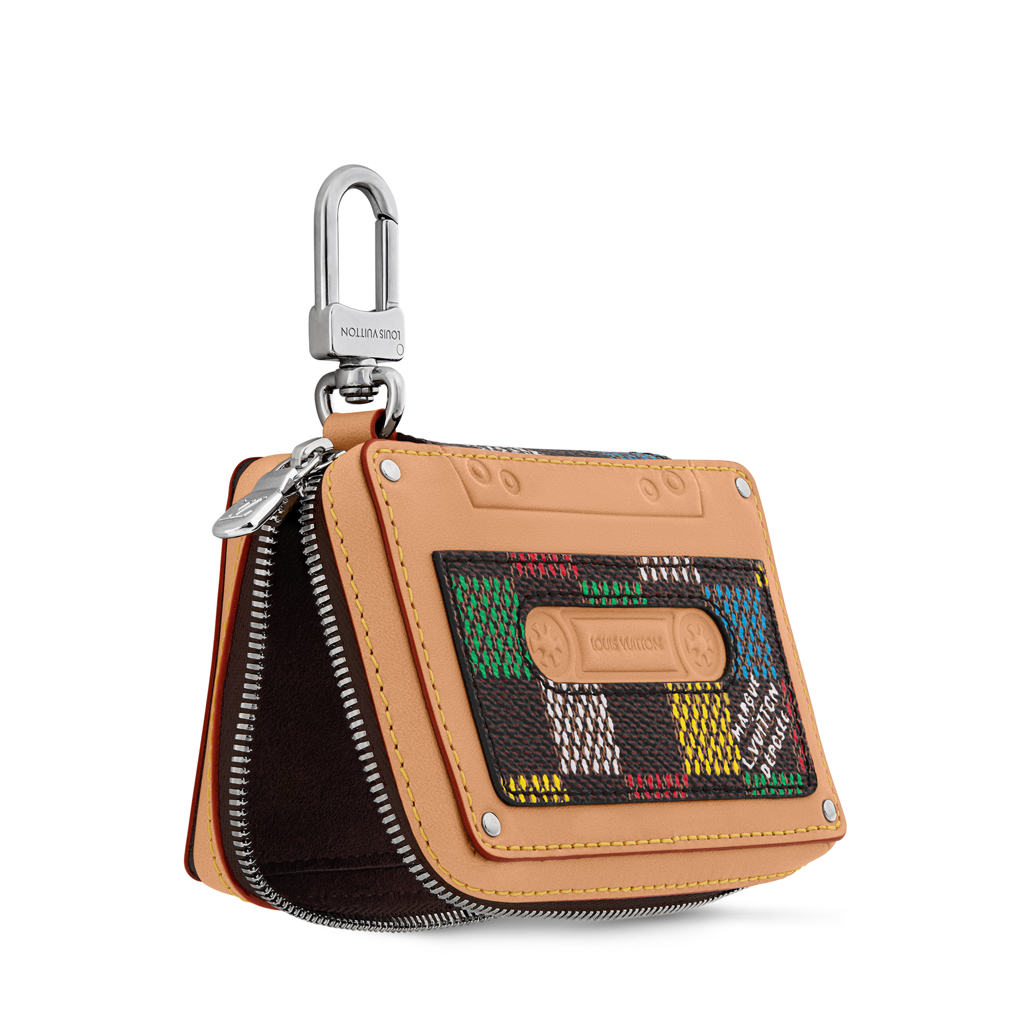 LV Tape Key Holder and Bag Charm S00 in Men