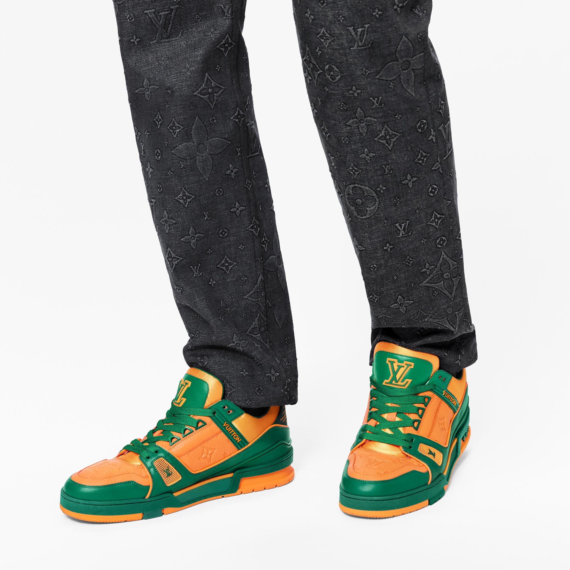 green and yellow louis vuitton shoes