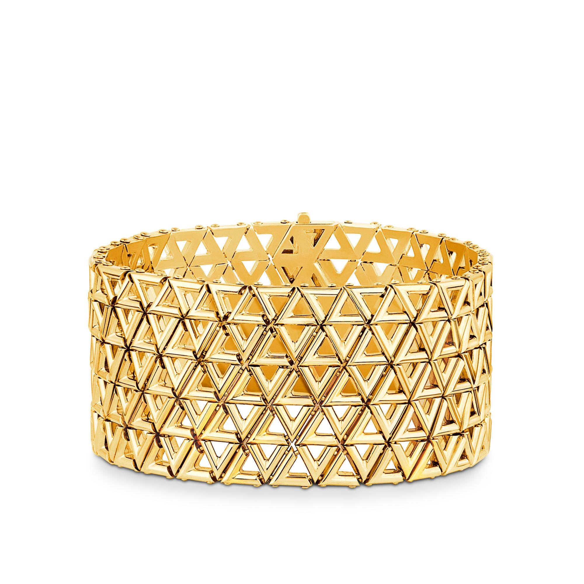 LV Volt Mesh Bracelet, Yellow Gold  in Jewelry
