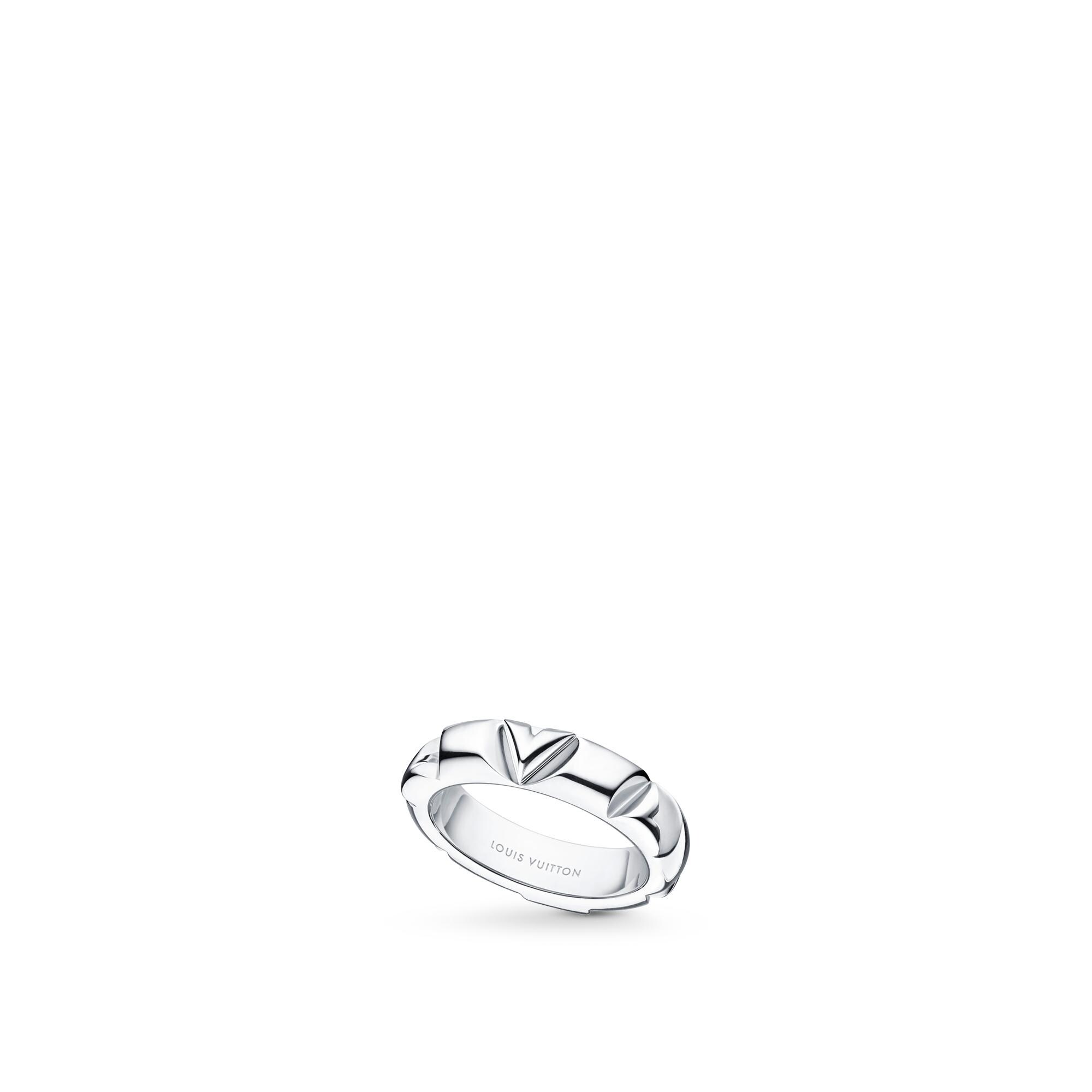 louis vuitton silver ring