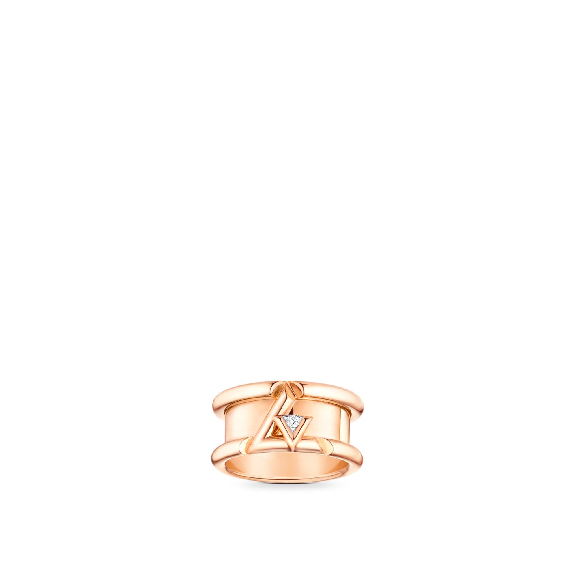 LV Volt One Band Ring, Pink Gold And Diamond  in Jewelry