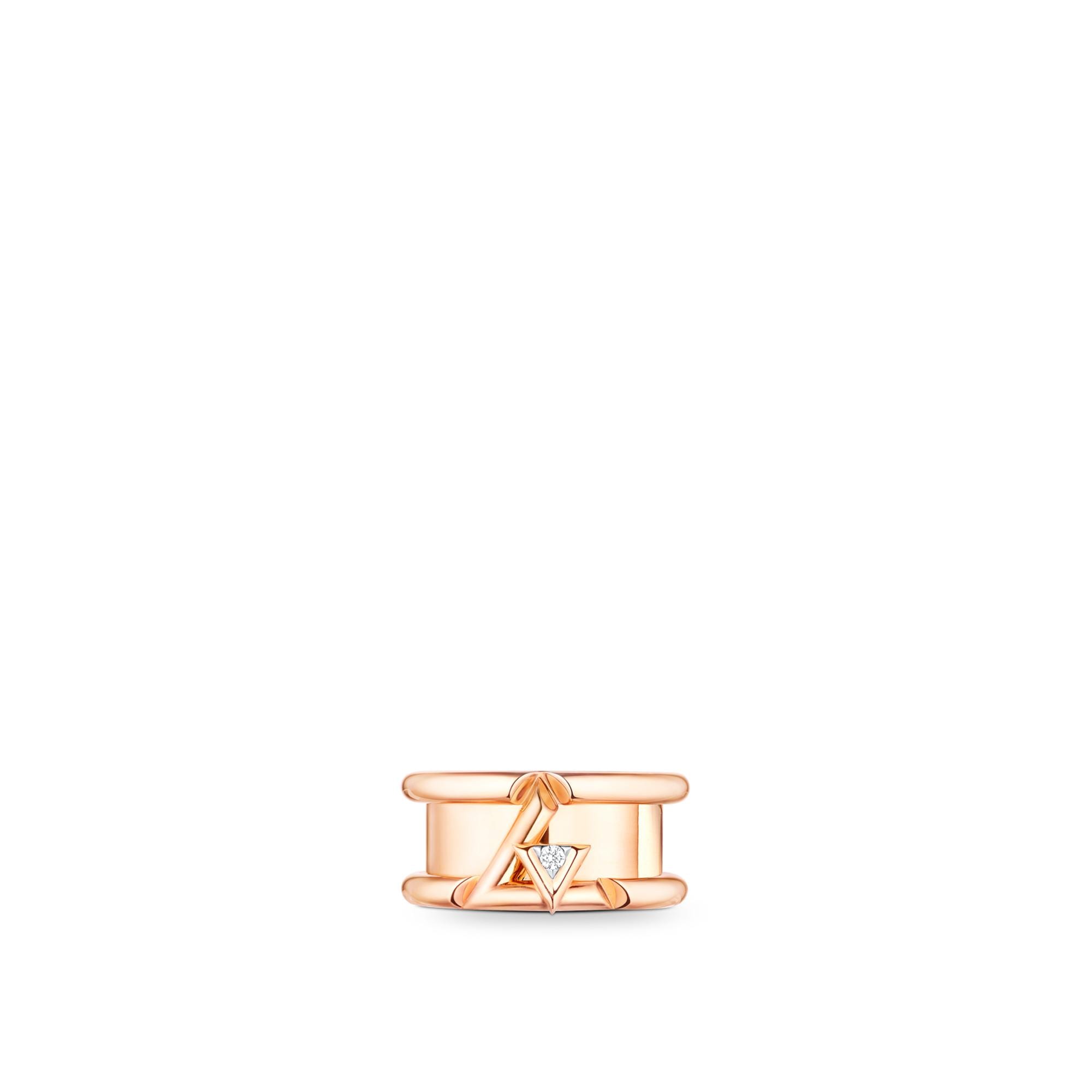 LV Volt One Band Ring, Pink Gold And Diamond  in Jewelry
