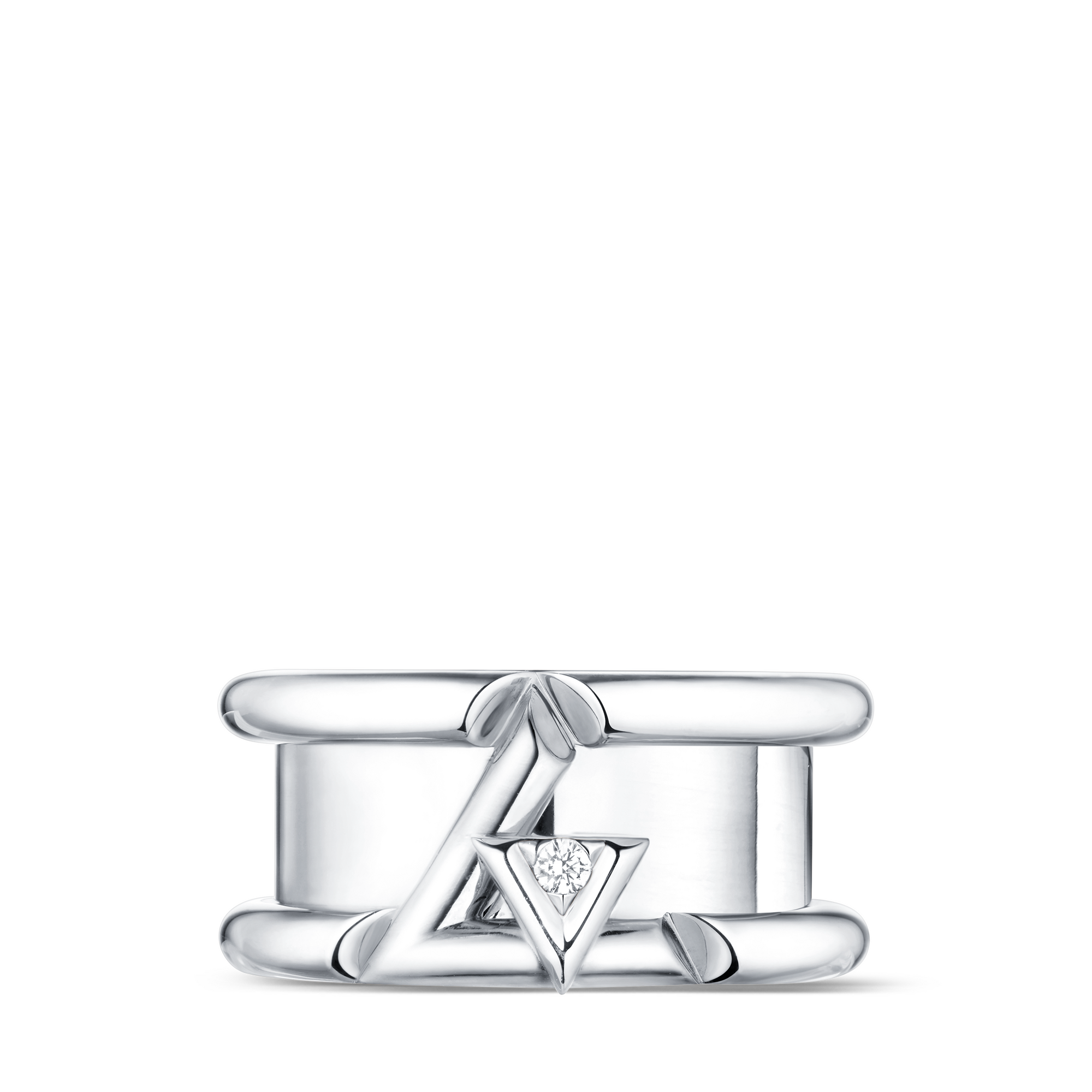 LV Volt One Band Ring, White Gold And Diamond  in Jewelry